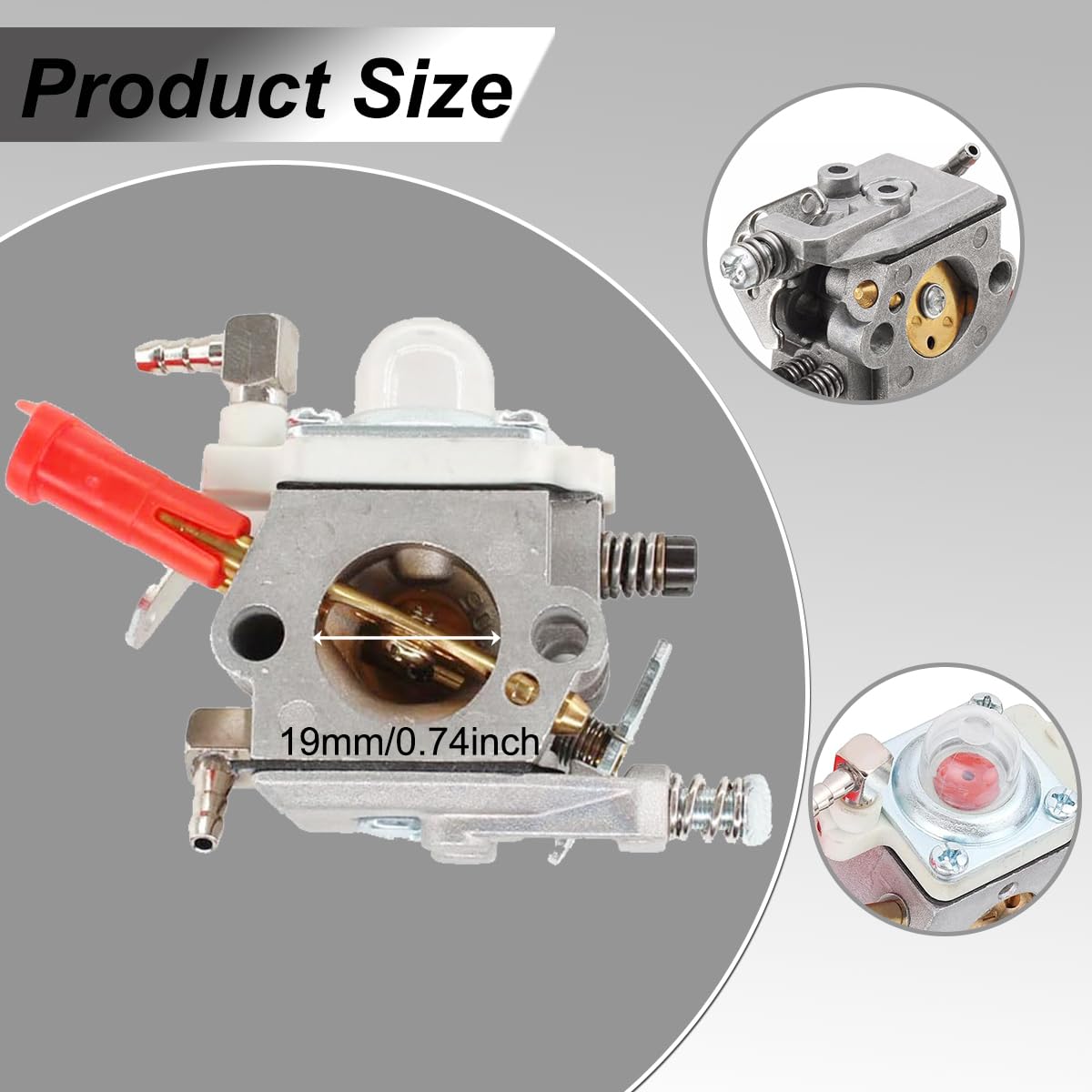 ZAMDOE Carburatore per Walbro WT 668 WT 997 WT 664 Carb per HPI Baja 5B SS 5T FG per Zenoah Cy per Rcmk per Losi 5ive-T 23-30.5CC Motori Carb per CY per Rovan KM Motori