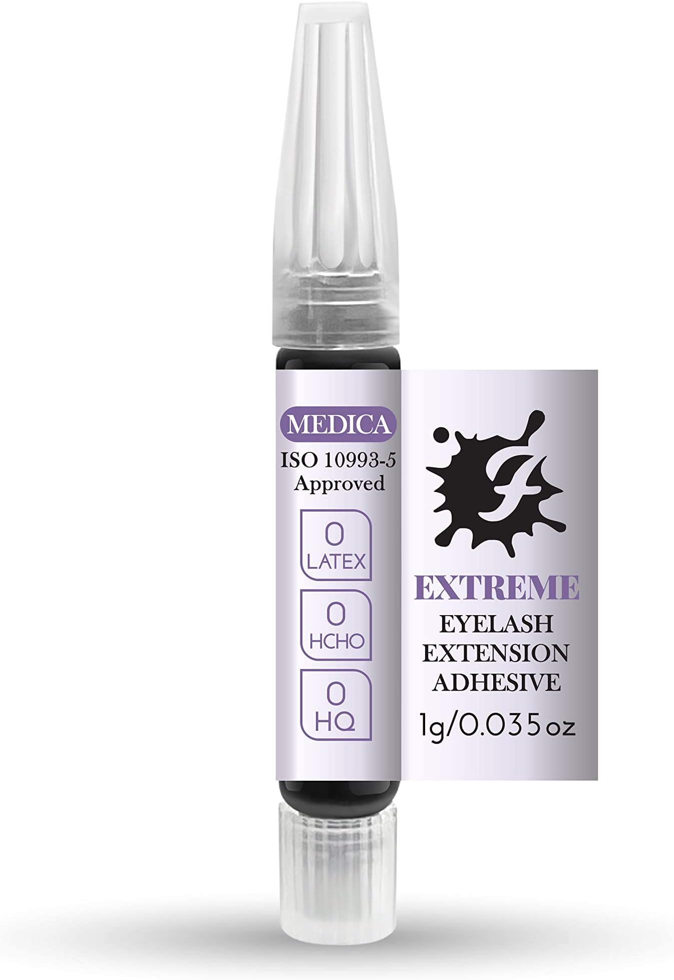 Eyelash Extension Glue FairyFix Extreme 1g Strong Professional Semi Permanent Adhesive Best for Classic Lashes Made in the UK