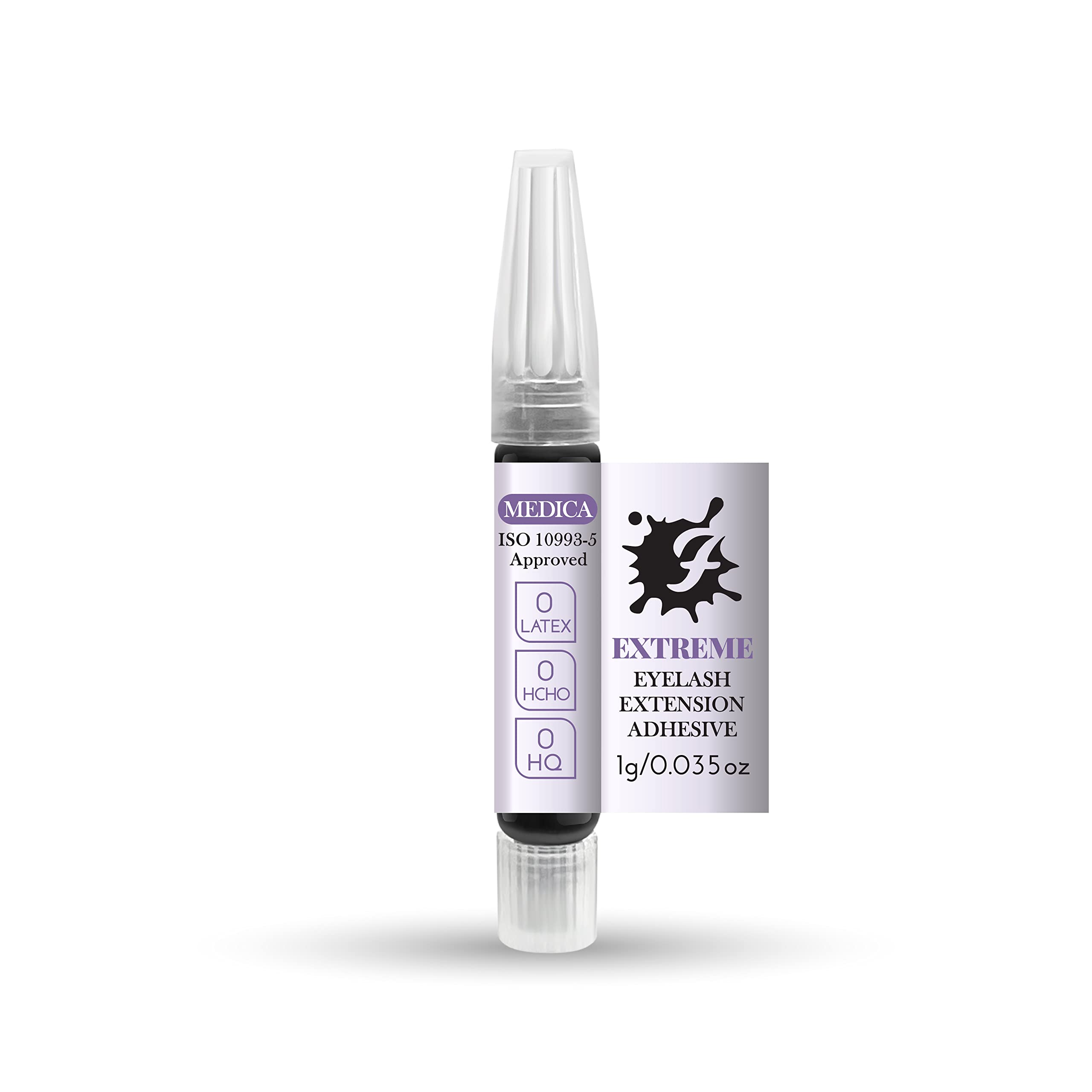Eyelash Extension Glue FairyFix Extreme 1g Strong Professional Semi Permanent Adhesive Best for Classic Lashes Made in the UK
