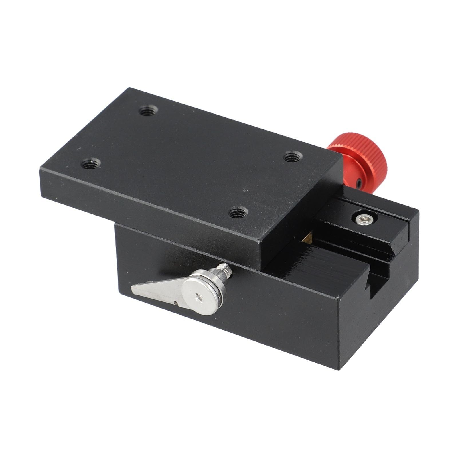 X-Achsen-Schwalbenschwanz-Rillenschieber, lineare Bühne mit Zahnstange und Ritzel, 40 mm Hub, CNC-Aluminiumlegierung für präzise Positionierung und Ausrüstungseinstellung, Schwarz