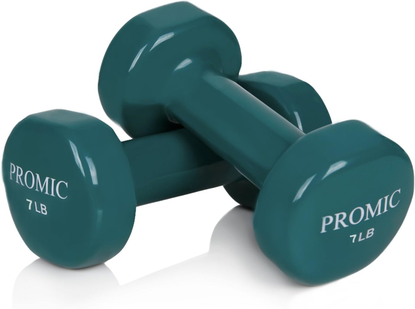 PROMIC Vinyl Coated Dumbbells Hand Weights in Pair, Non-Slip, 2lb/3lb/4lb/5lb/6lb/8lb