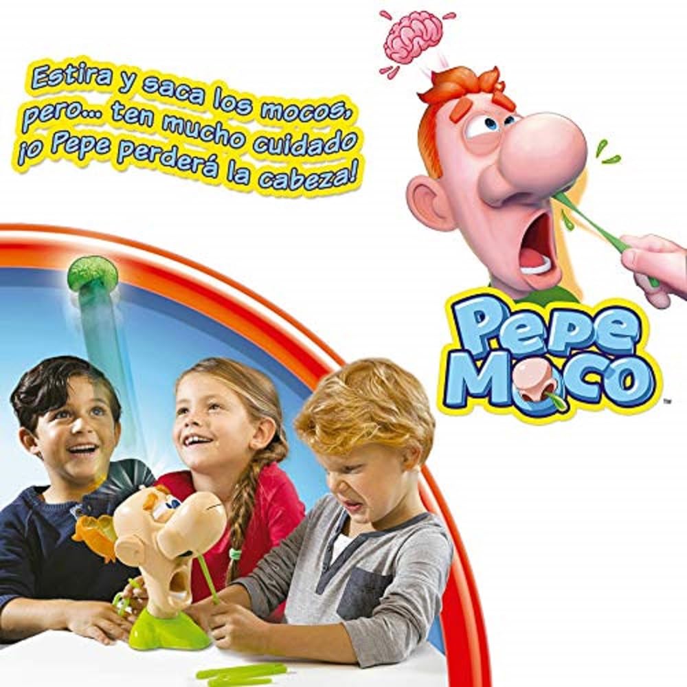 Goliath - PEPE MOCO - Divertido Juego de Mesa para Niños de 4 Años - Juego Infantil Con Mocos y Cerebros - Emoción y Risas Aseguradas - Regalo para Niños y para Reuniones Familiares - Version Español