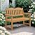 Outdoor Garden Bench,2-Person Poly Lumber Patio Bench, Slatted Patio Loveseat,All-Weather Outdoor Bench that Never Rot and Fade, Suit for Garden, Porch and Park