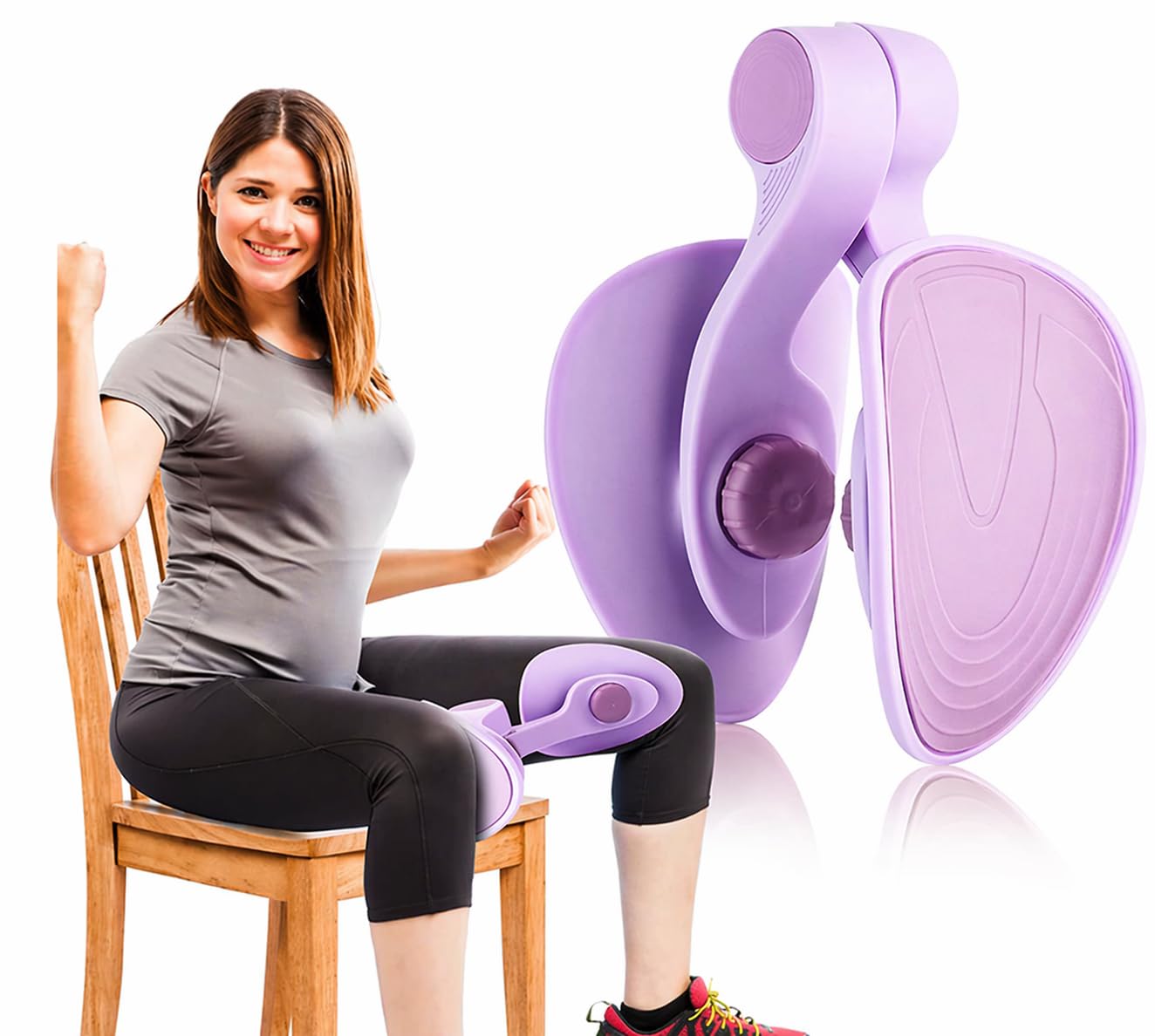 Kegel Exerciser Pelvic Floor Muscle 50lbs Training Devices for Women Thigh Master and Inner Thigh Trainer Equipment Postpartum Pelvic Floor Strengthening, Leg, Glutes. Workout Equipment-image-25