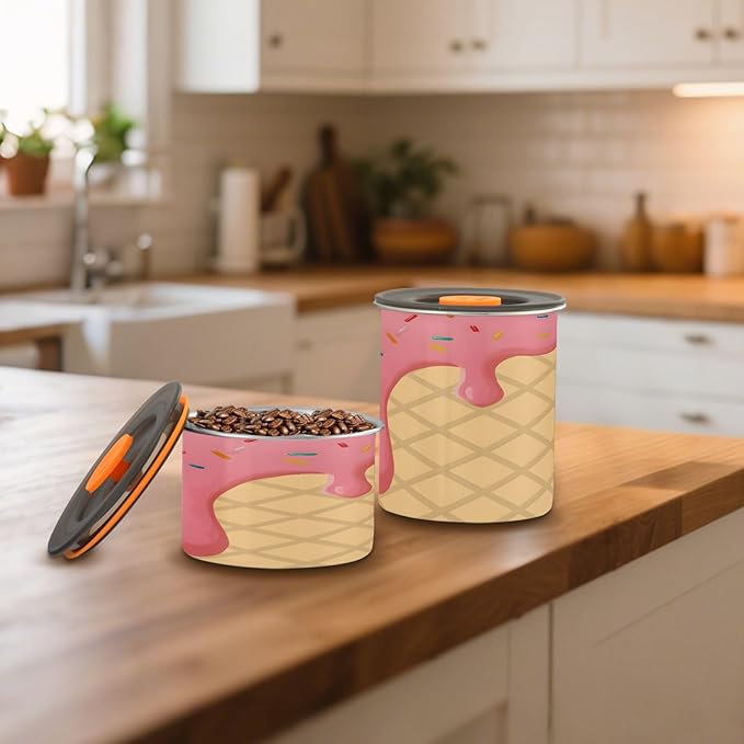 ALAZA Recipiente de Alimentos Acero Inoxidable 30 oz para Café, Té, Azúcar miniatura 2