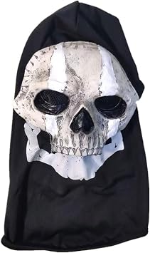 Whigetiy Halloween Skull Mask Horror Ghost Headcover Decoration Decoration Crafts Makeup Stage Performance Party Props Skull Headcover