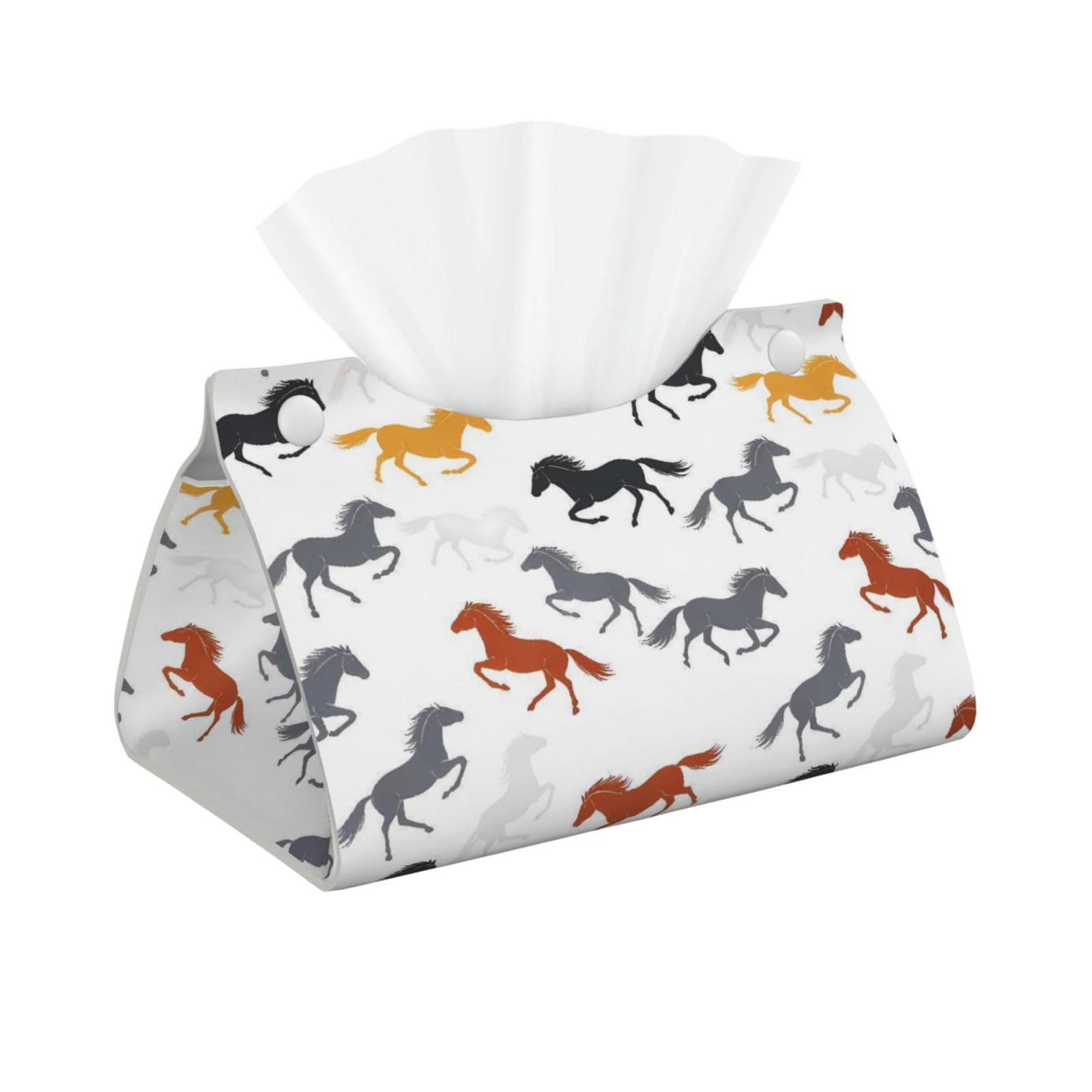 Horse Long Tissue Box Cover Holder Home Decor Aesthetic 7.87'' x 5.12'' x 0.98''