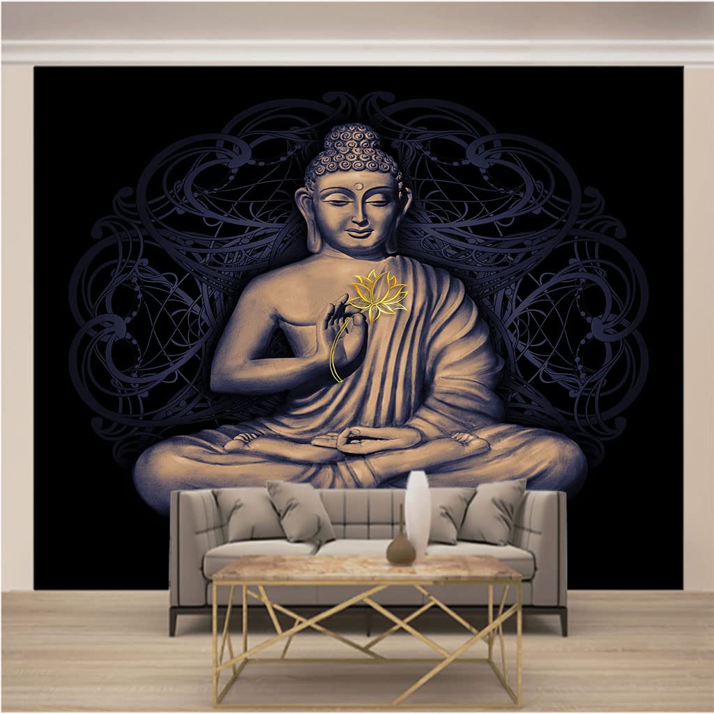 Papier peint panoramique Bouddha zen 3D intissé 200x140cm salon chambre