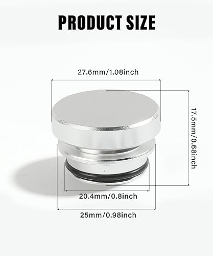 Miniatura 4 de YAKEFLY - Cubierta universal para encendedor de cigarrillos, enchufes de aluminio para decoración de automóvil (plateado)