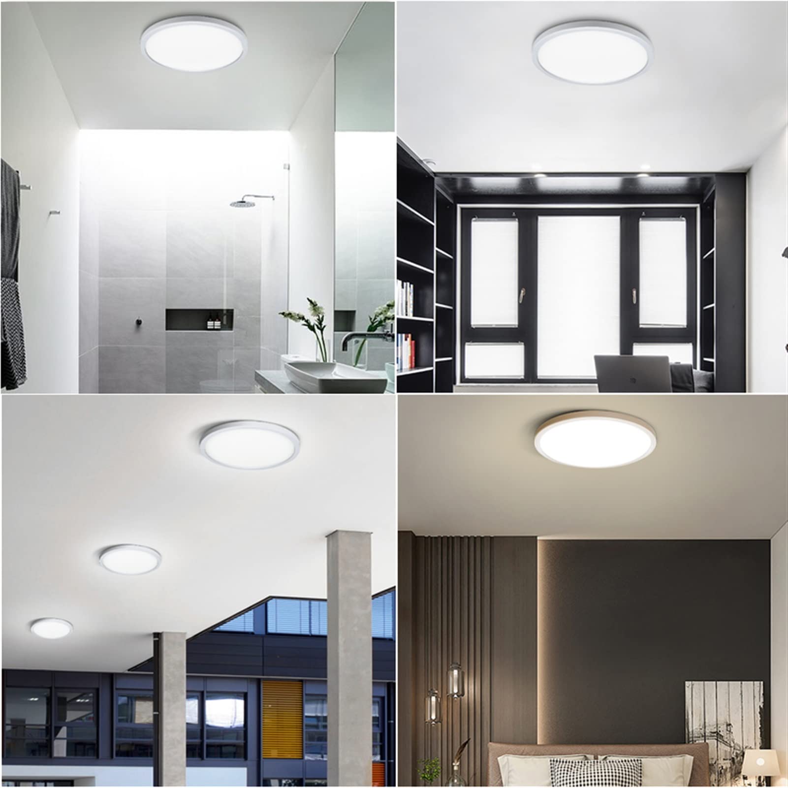 Światła sufitowe Światła salonu PROWADZONY Lampa sufitowa ultra cienka zimna biała 9 W 13 W 18W 24 W Oświetlenie, światła sufitowe do sypialni i kuchni Oprawy oświetleniowe