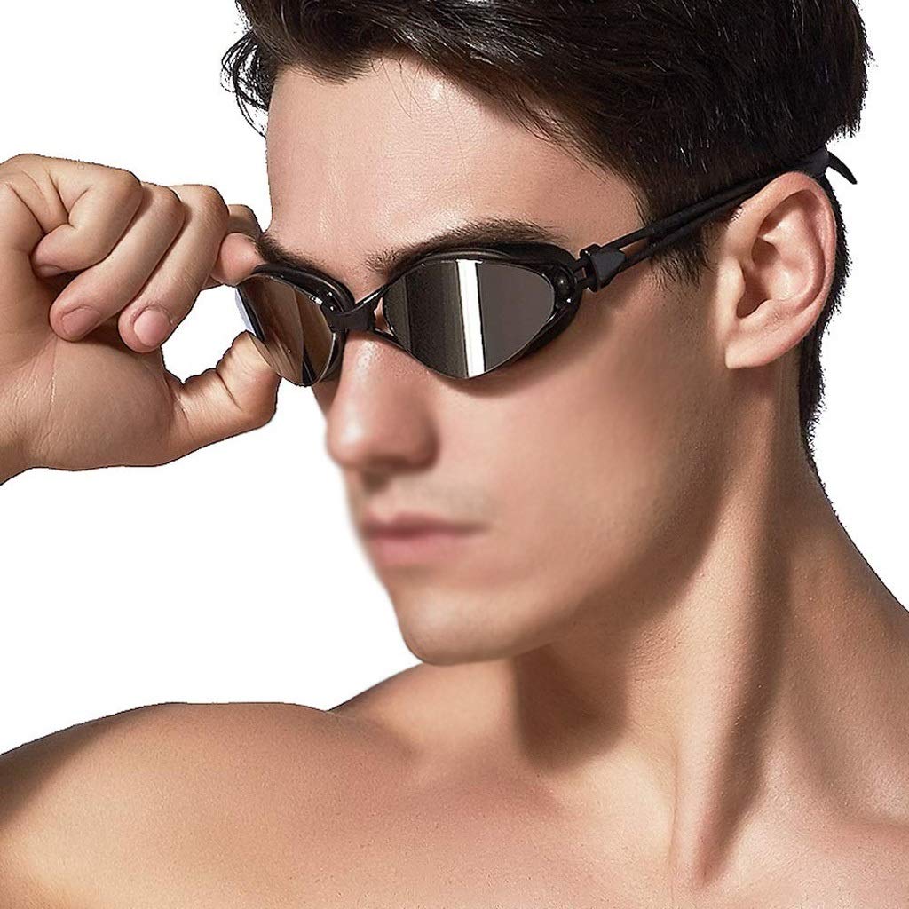 Occhialini da Nuoto, Occhialini da Nuoto Senza Perdite Occhialini da Nuoto per Triathlon Antiappannamento, per Adulti Uomini Donne Giovani Bambini, Scelta Multipla (B)