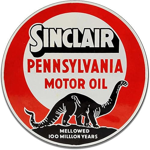 Miniatura 119 de Brotherhood Letrero de gas vintage de reproducción de letreros de metal vintage, letrero redondo de metal para garaje y hogar, 8 pulgadas de Nourse