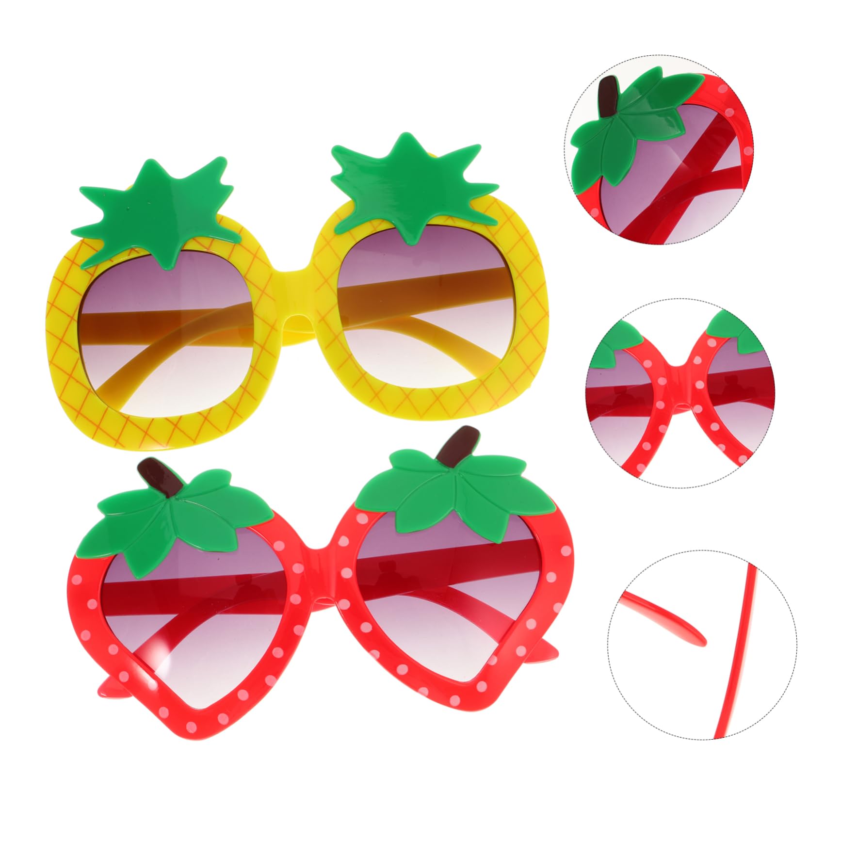 KOMBIUDA 6pezzi Divertenti Per Booth Accessori Per e Compleanni Ananas Props Per Compleanno e Matrimonio Gadget Festivi Per