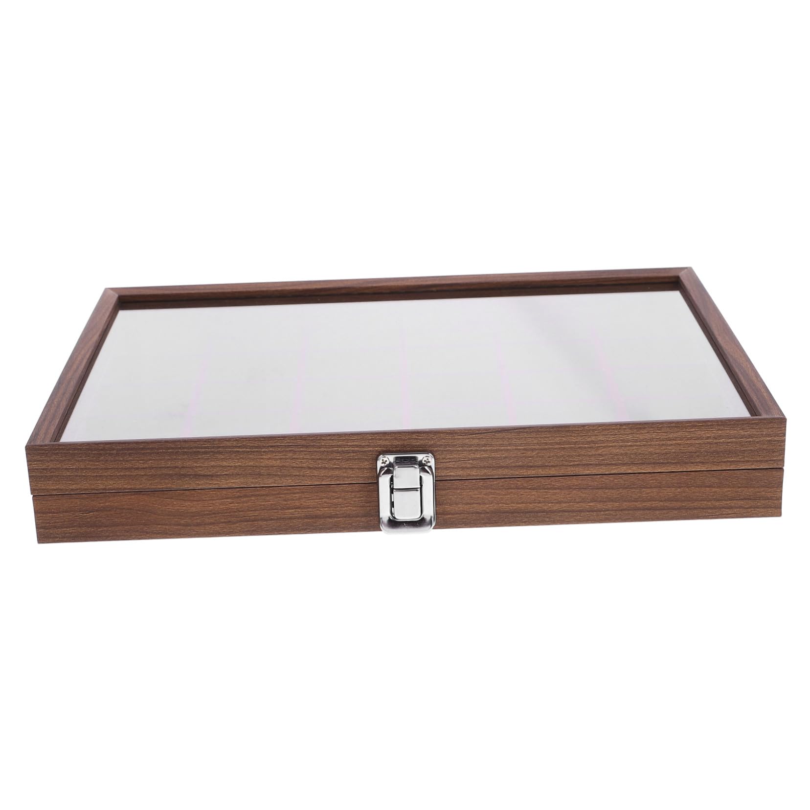 Hemobllo Boîte de Rangement pour Sachets de Thé avec Couvercle Transparent en Verre et Bois Marron 30 Compartiments et Élégante Portable Cuisine et Maison