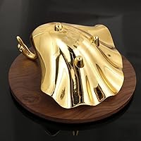 Vista 5 de Bandeja de café dorada para decoración de escritorio, bandejas de joyería, bandejas para comida, bandeja de escritorio, bandeja decorativa