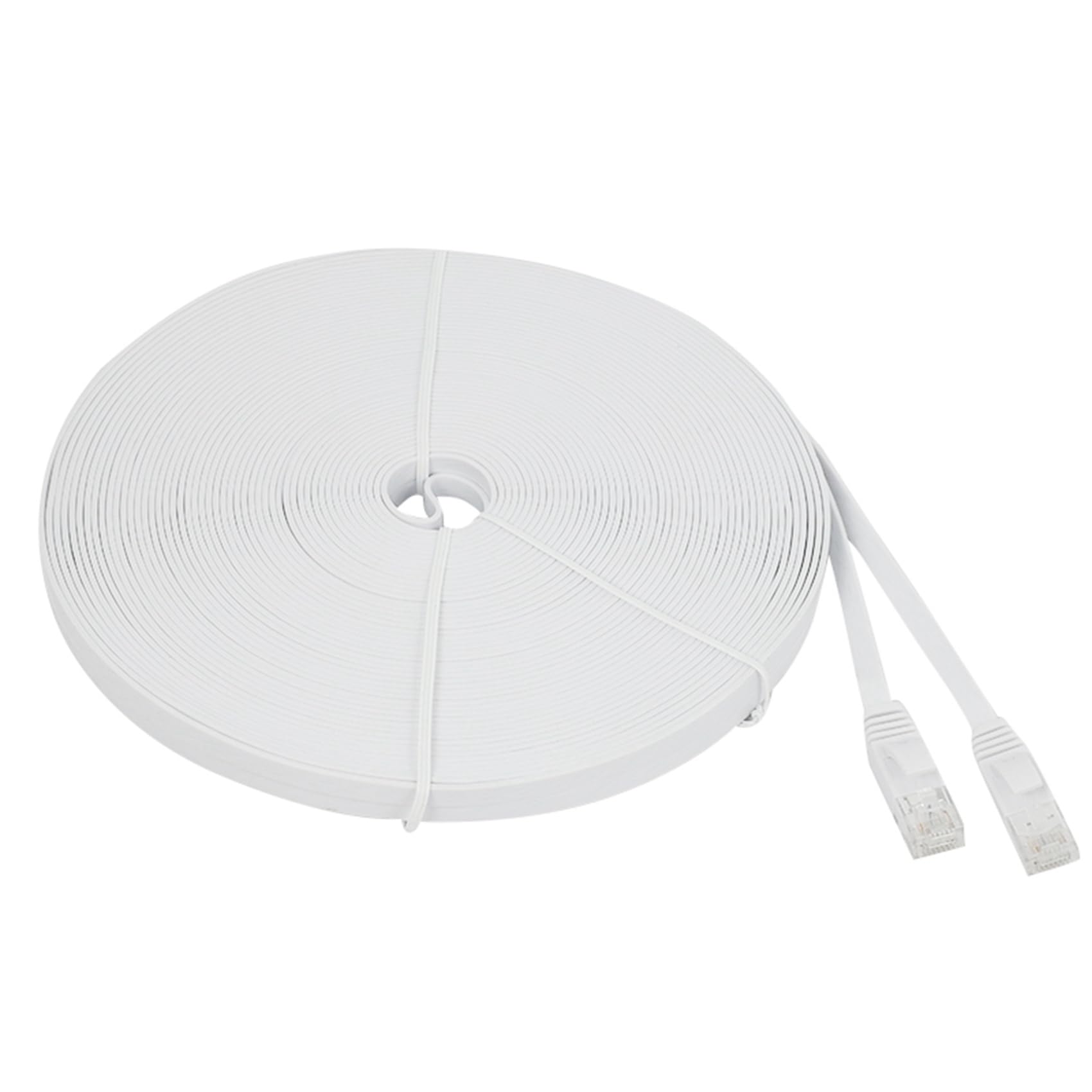 3X Kabel Ethernet Cat 6 100 Stóp (30 Metrów) Płaskie, Wąskie, Długie Kable Krosowe Sieci LAN, Kabel Komputerowy Cat6 High Speed