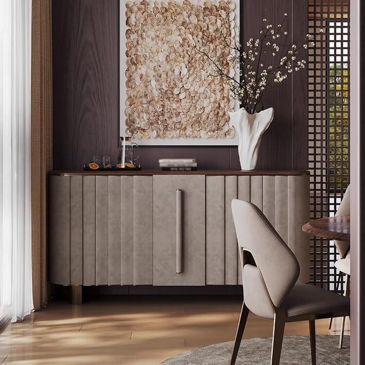 Sideboard Buffet Cabinet Black Walnut Dining Side Home Wall Restaurant Modern Porch Decoration Cabinet Hotel Corridor Storage Rack Kitchen Storage Cabinets(180x40x90cm)