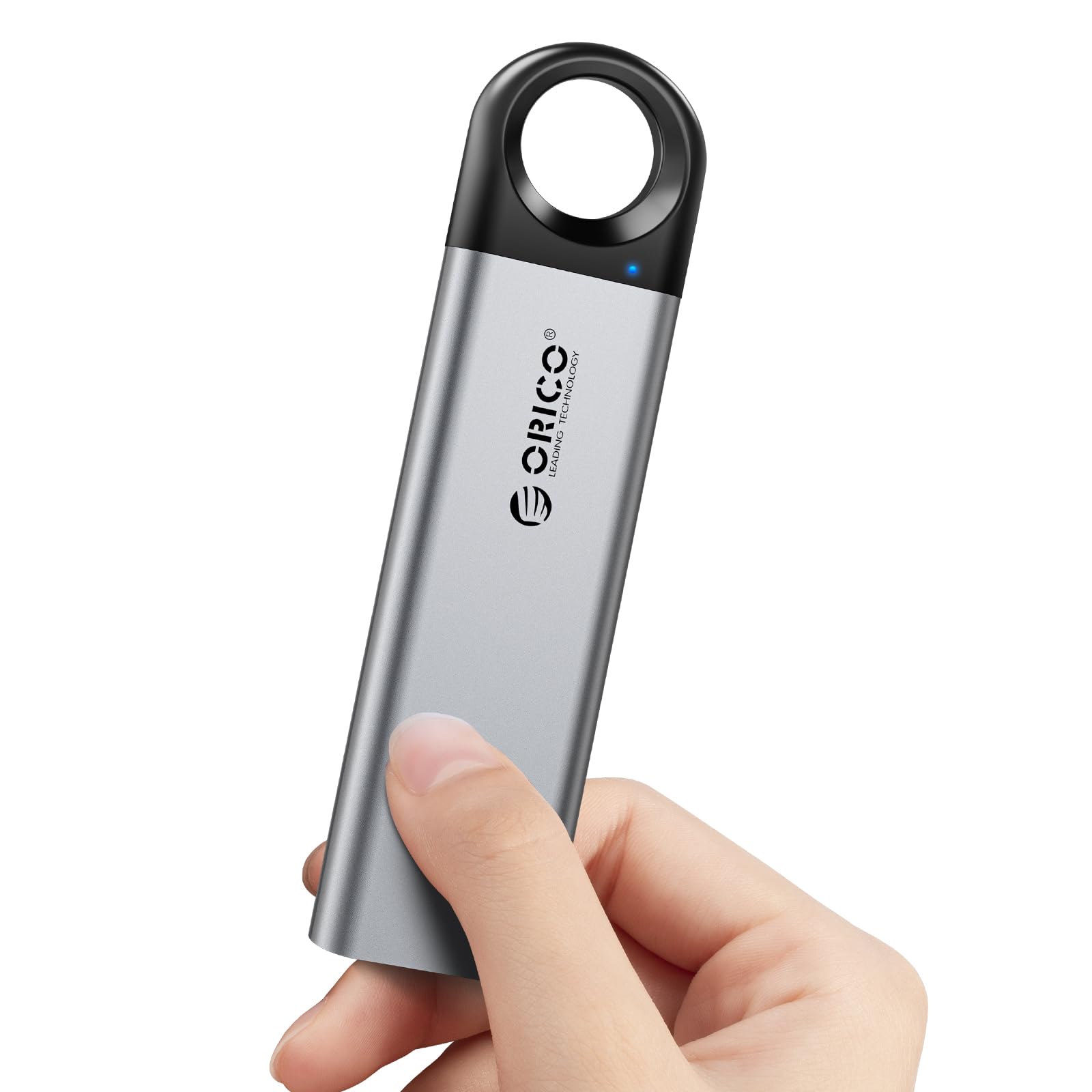 ORICO SSD Externo 512GB hasta 1050 MB/s, Disco Duro Externo con Orificio para Colgar y Cable USB C y A 2 en 1, SSD Portatil USB3.2 Gen2 Compatible con iPhone 15 Series/Mac/PS5/Xbox - C10