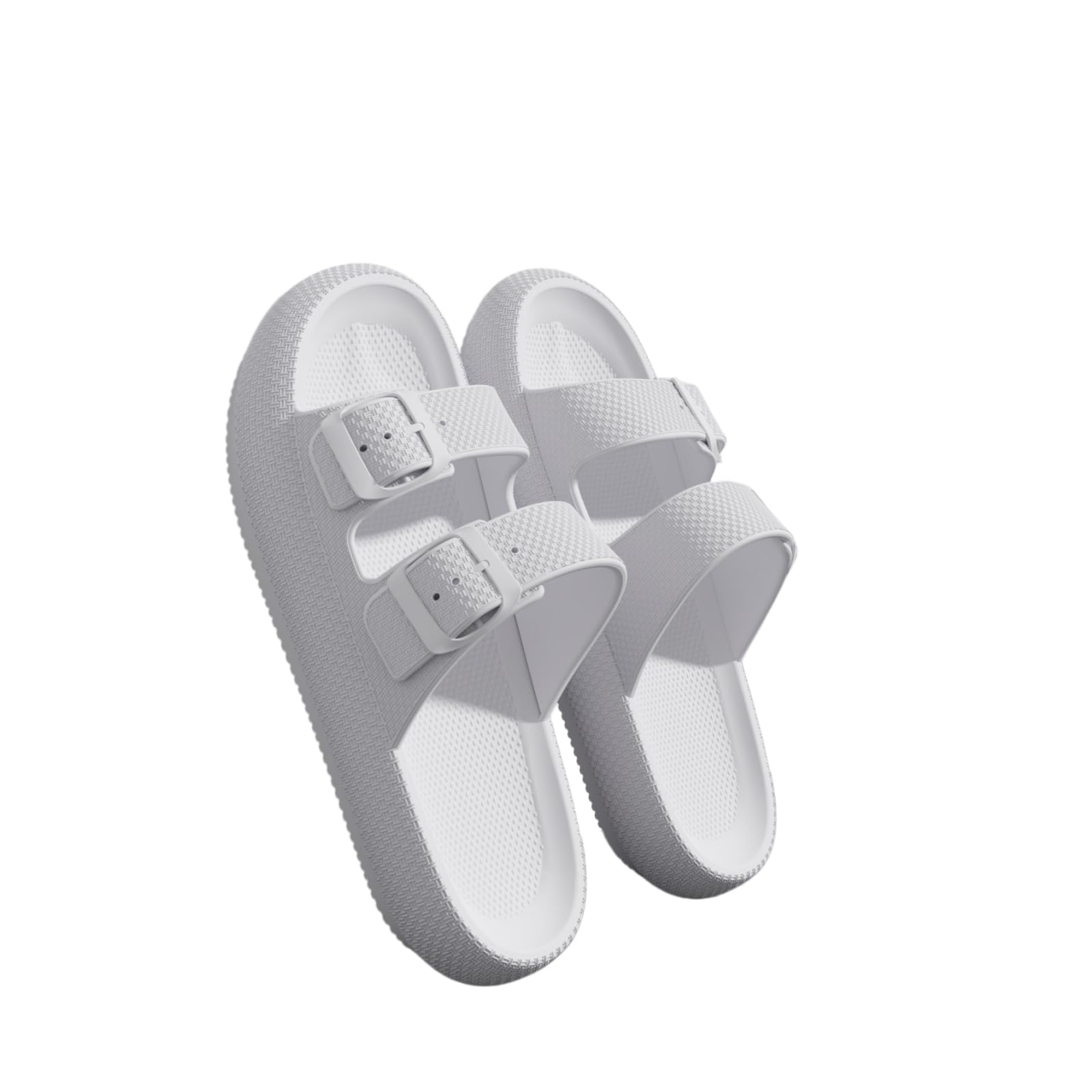 Ciabatte Uomo Men's Outdoor Fashion Sandali di Suola Spessa - Pantofole Doccia Antiscivolo per Bagno, Casa Leggera E Confortevole-white-38-39