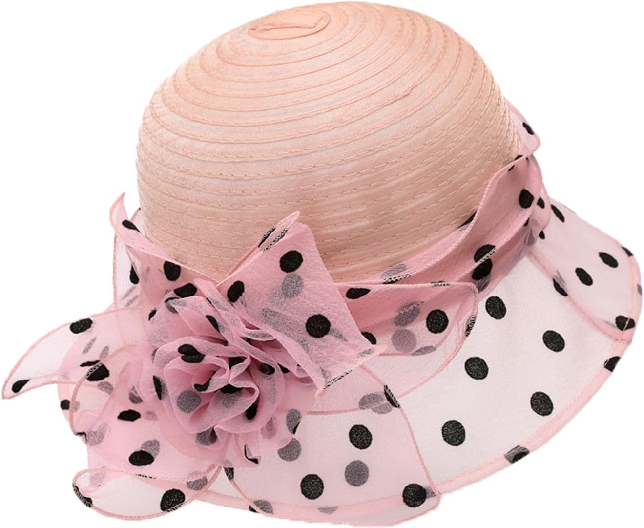 Lady Church Derby Dress Cloche Hat Fascinator Floral Tea Party Wedding Bucket Hat