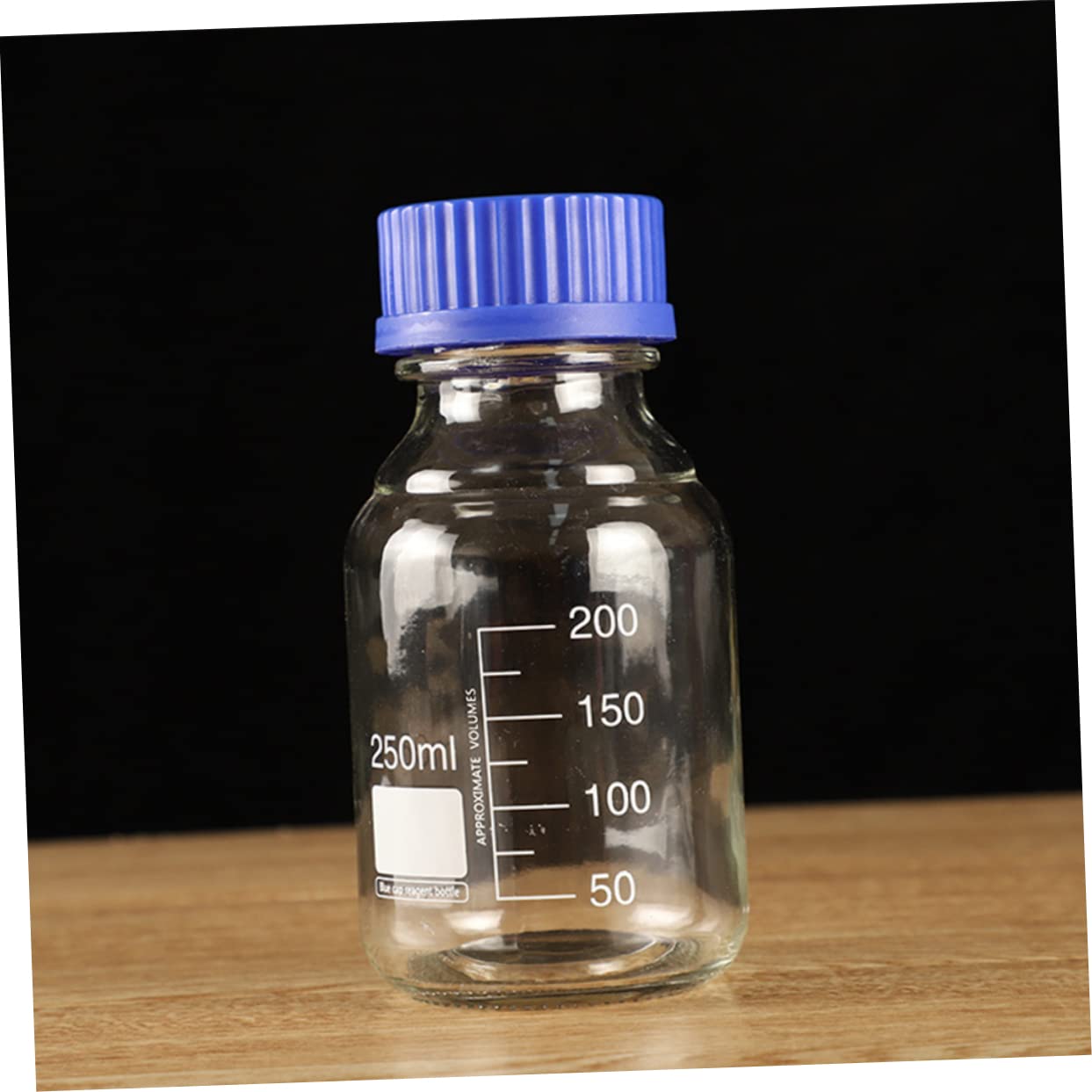 Luxshiny 3pezzi Bottiglia in Vetro per Reagenti Chimici Contenitore Ricaricabile per Medicinali Flacone per Campioni di Laboratorio Resistente Urti e Cadute Ermetico