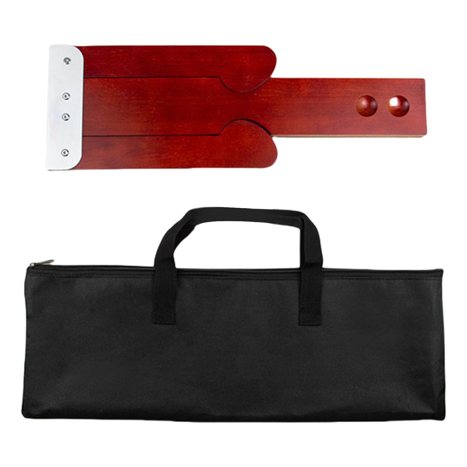 Tope de madera para violonchelo antideslizante en forma de T, protector de suelo portátil, con textura de madera para mejorar la estabilidad
