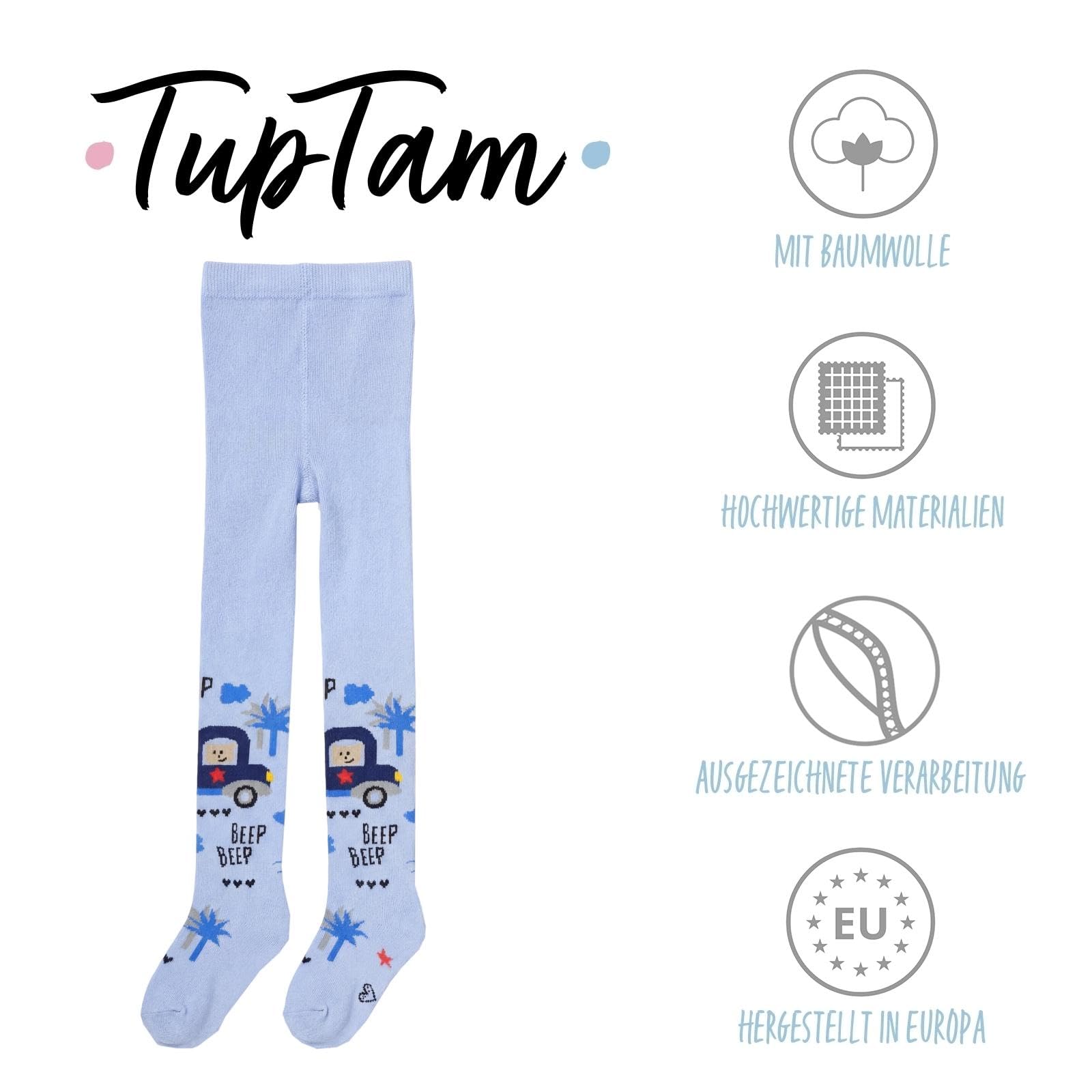 TupTam Calzamaglie Tinta Unita e Stampate Bambino, Set di 6
