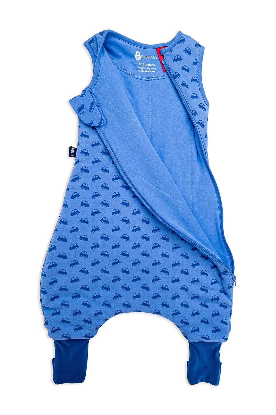 BabyBliss BlissJump Sacco Nanna con Gambe 1.0 TOG – Cotone Biologico – Da 6 Mesi a 5 Anni