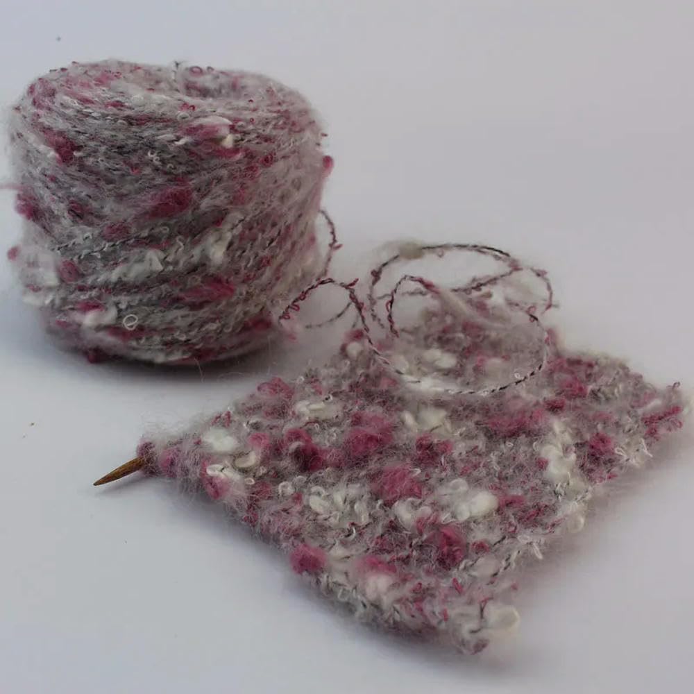 Hand Knitting Hilo， Hilo de Tejer orgánico Saludable, Hilo de Tejer a Mano, Tejido de Ganchillo, Lana Fina de Mohair, Tinte Espacial único y Elegante, 250g(2)