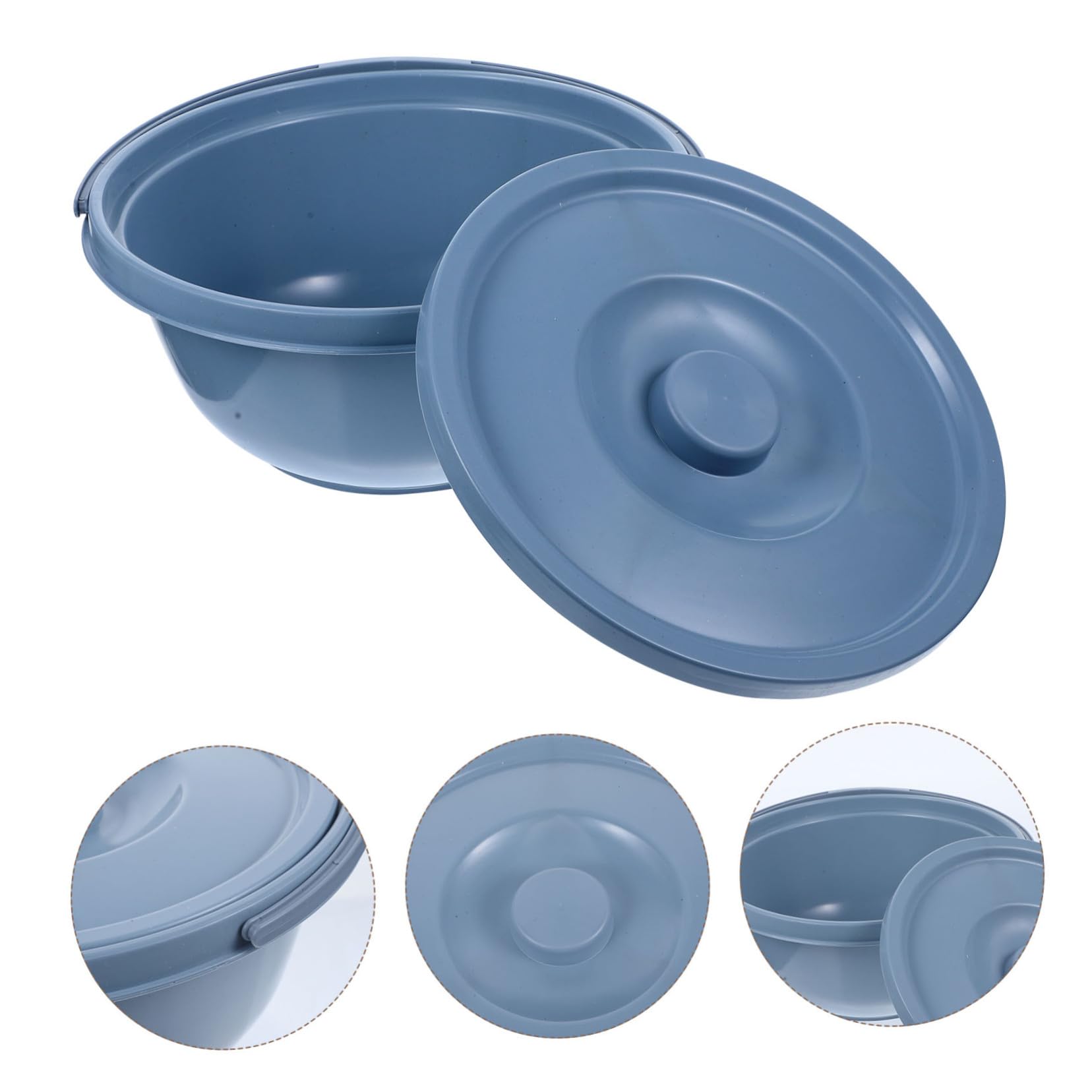 Sedia Wc per Anziani in Pvc con Design a Coperchio e Maniglia, Vaso da Notte Portatile Adatto per Donne in Gravidanza e Uso Domestico, Resistente e Comodo Stili multipli