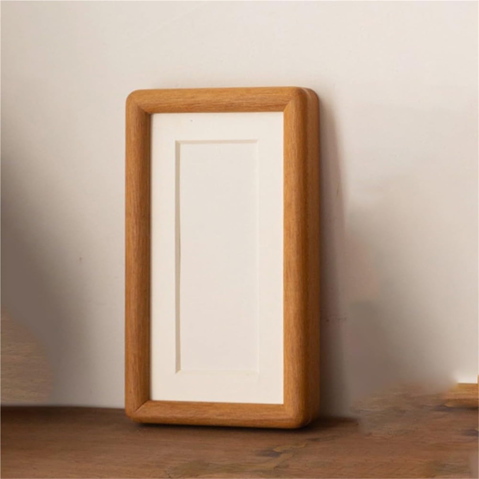 Ramka na zdjęcia z litego drewna orzechowego – 6 x 24 cm widoczny otwór pasuje do zdjęć o wymiarach 10 x 30 cm, idealna do dekoracji domu i sztuki ściennej, eleganckie wykończenie z orzecha włoskiego