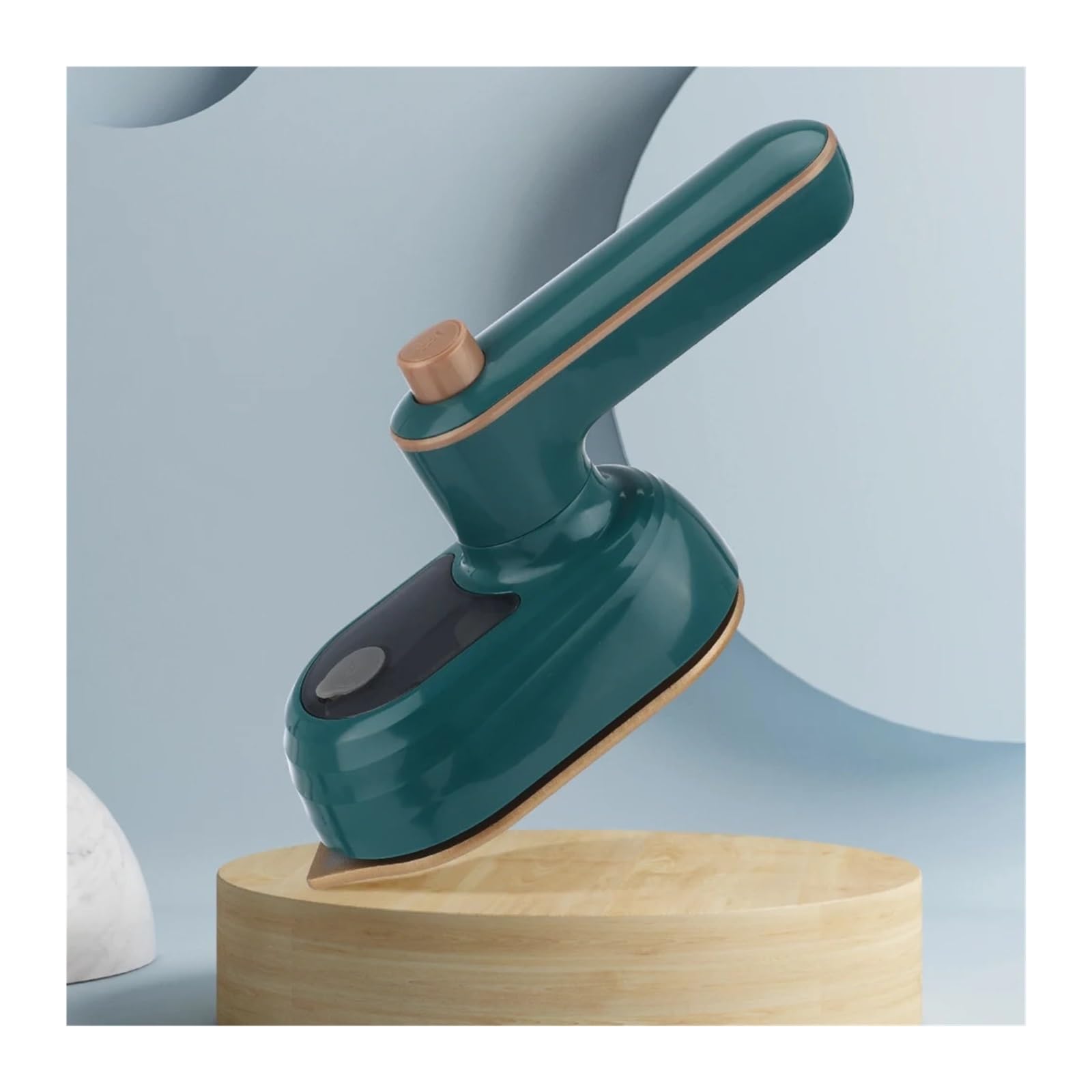 Tragbares Bügeleisen Handheld Tragbar für Zuhause, Büro und Reisen(Green)