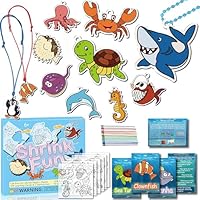 75PCS Shrinking Art Kit for Kids, 24 Plastic Pre Cut Charms, 24 Learning Cards & Accessories, Make Charms, Keychains & Necklace, No Mess Creative Activity for Boys and Girls, Gifts for Smart Kids