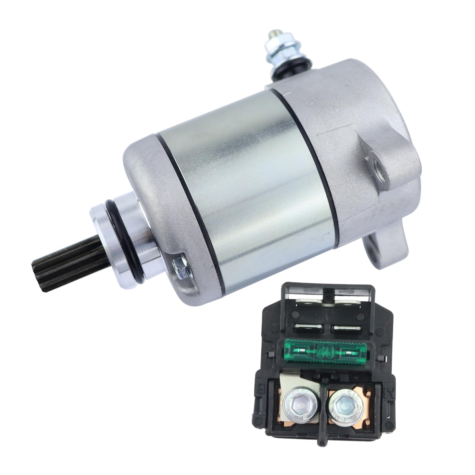 shamofengStarter Motor & Relay for HONDA CBR125 CBR125R 2004-2010 replace for Honda OEM:31200-KPP-861 31200-KGH-911;Solenoid Relay OEM:35850-MR5-007
