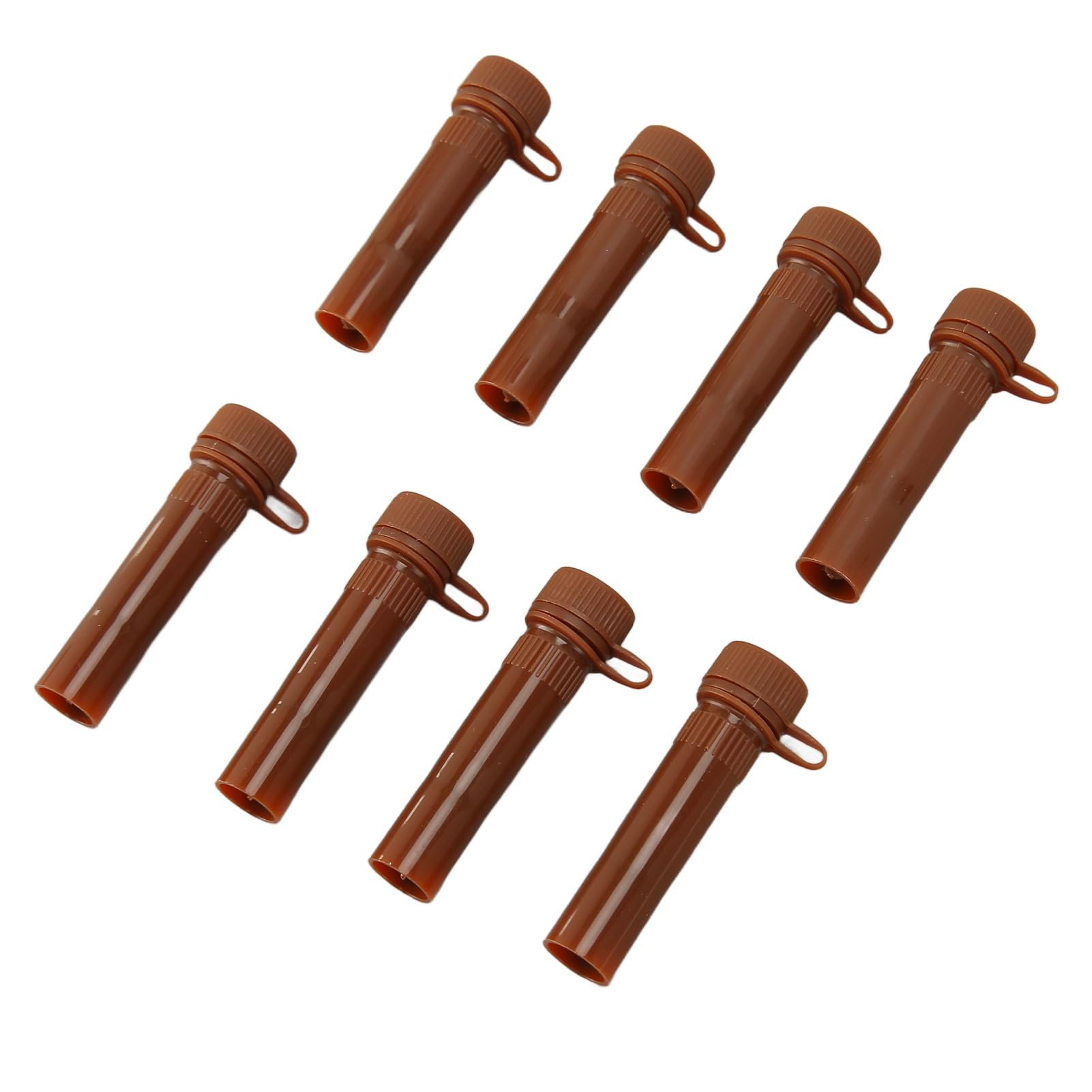 Tbest Ft Collection 500 Pezzi Tubo per Microcenfuge Profional C in Polipropilene da 0,5 Ml con Coperchio a Scatto per Ora Plies a Punta Bm (Fondo piatto, marrone)