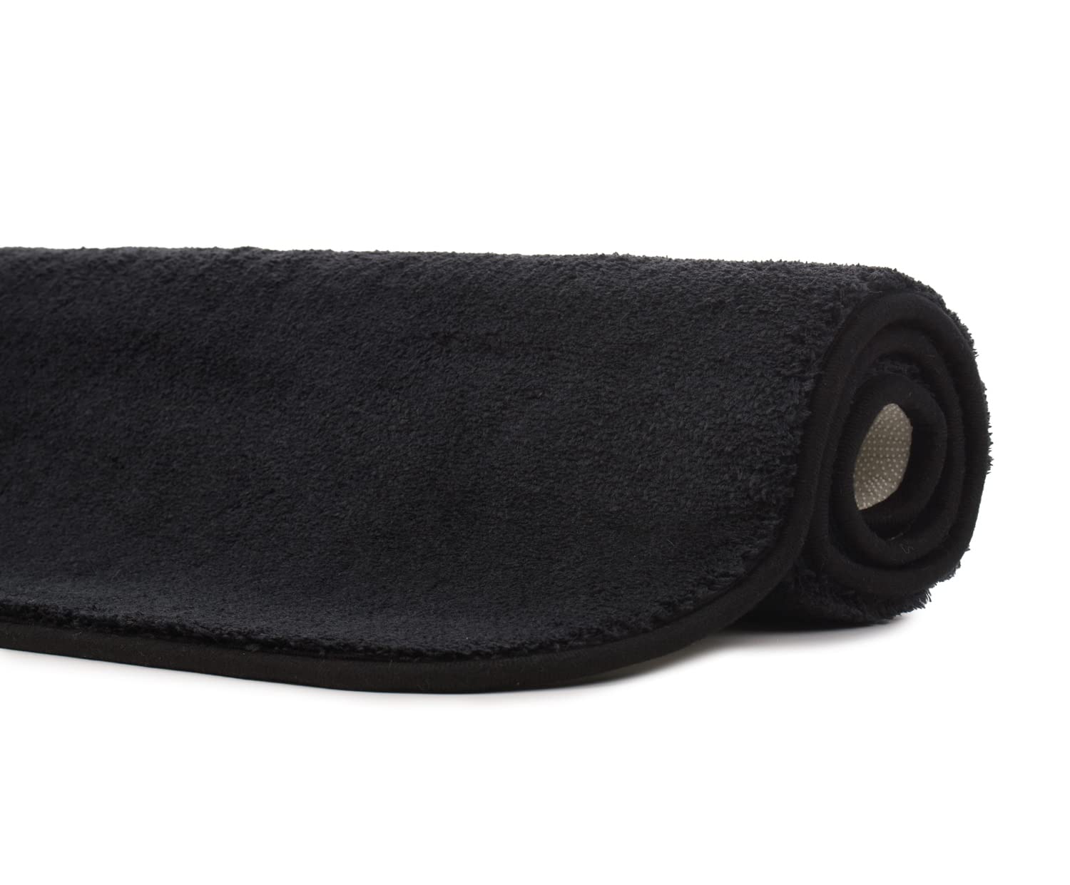 Gözze - Tappetino da Bagno Antiscivolo Premium, RIO, 100% Microfibra, 100% Microfibra, 50 x 70 cm - Nero
