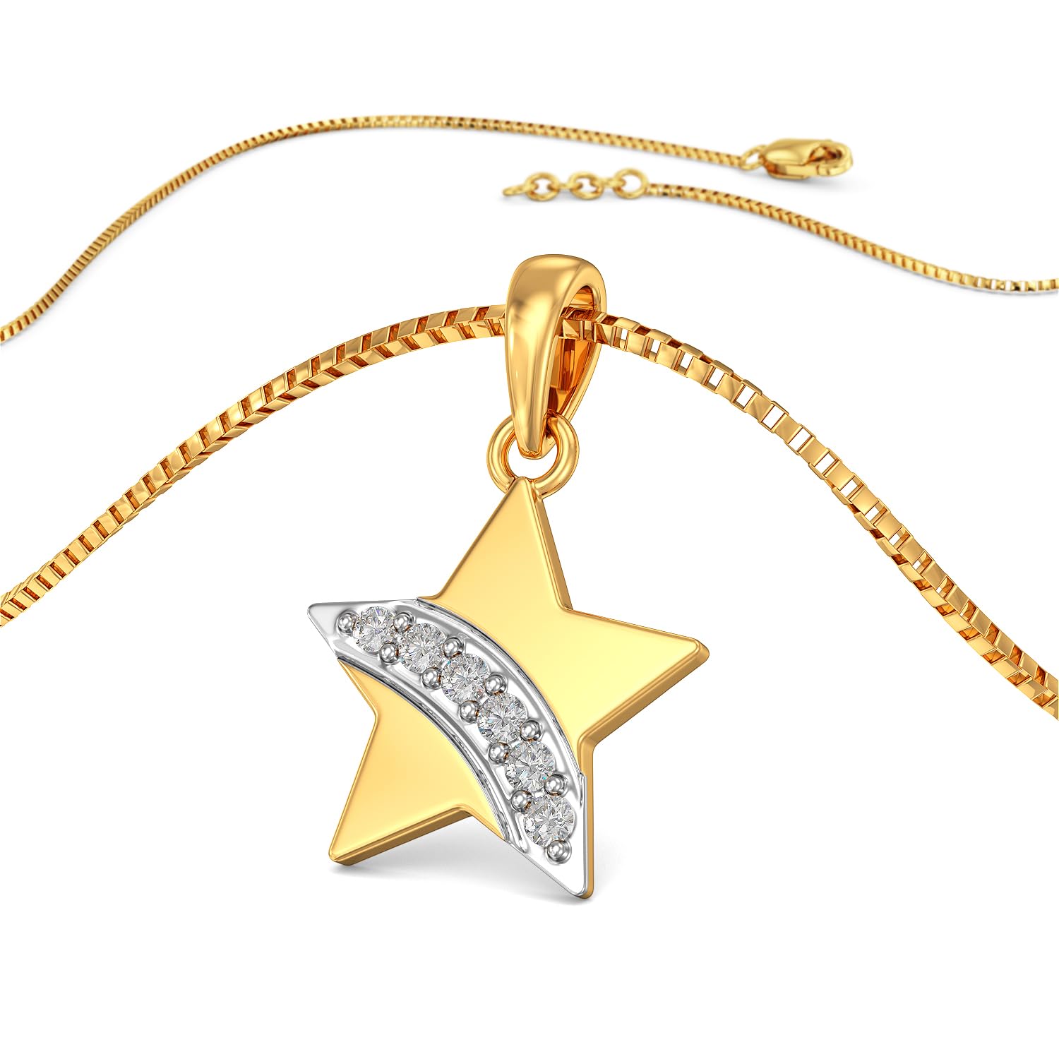 joyalukkas 18K Yellow Gold and Diamond Pendant-picture-3
