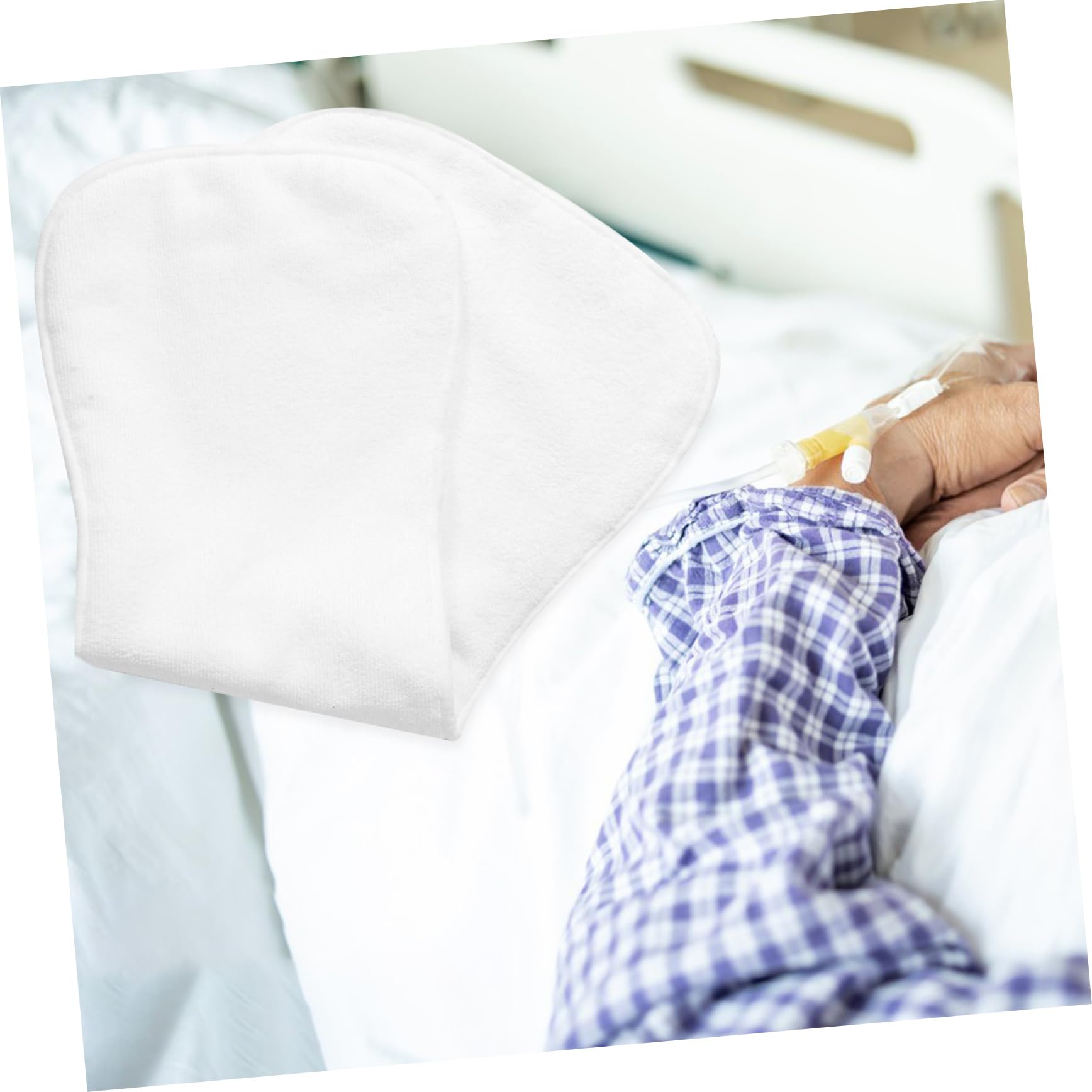 Couche Lavable pour Adulte en Tissu Blanc, Quatre Couches Absorbantes, Douce et Respectueuse Peau, Réutilisable et Adaptée pour Lit et Poussette