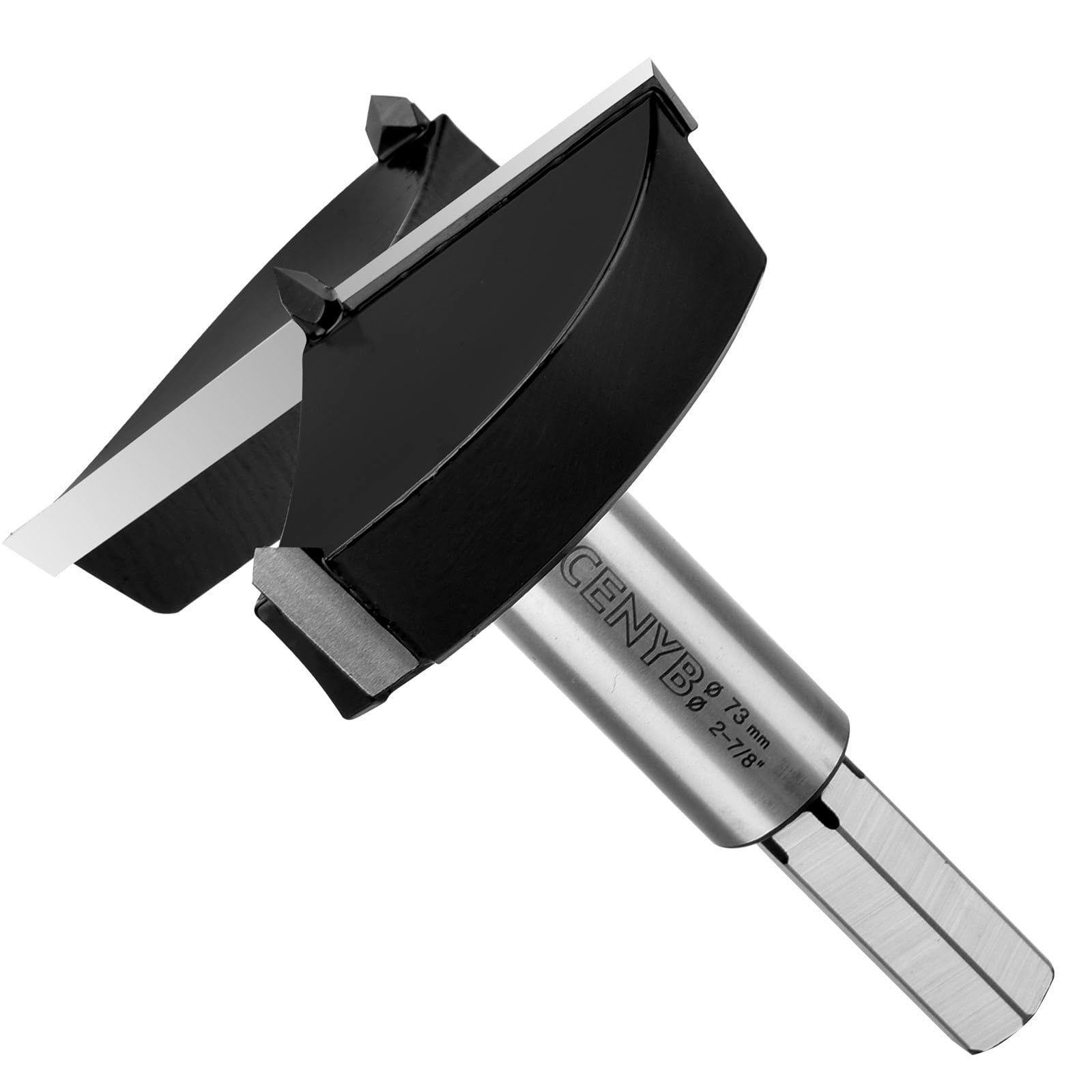 73mm | 2-7/8inch Carbide Forstner bit, 2.0mm Thickness of YG8 Carbide, Woodworking Hinge Cutter Tool Kits for Wood, Plywood and Plastic by CENYB