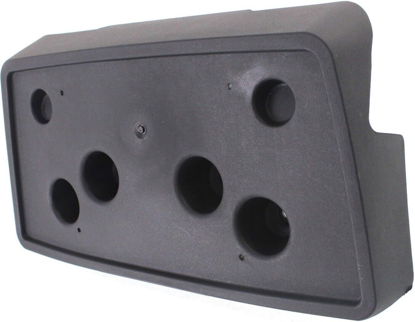 GMC Front License Plate Bracket Tag Holder Black Textured Plastic for 2007-2013 Sierra and 2009-2013 Sierra Hybrid Except 2011-2013 2500 3500 Series and Denali 15781555 GM1068136