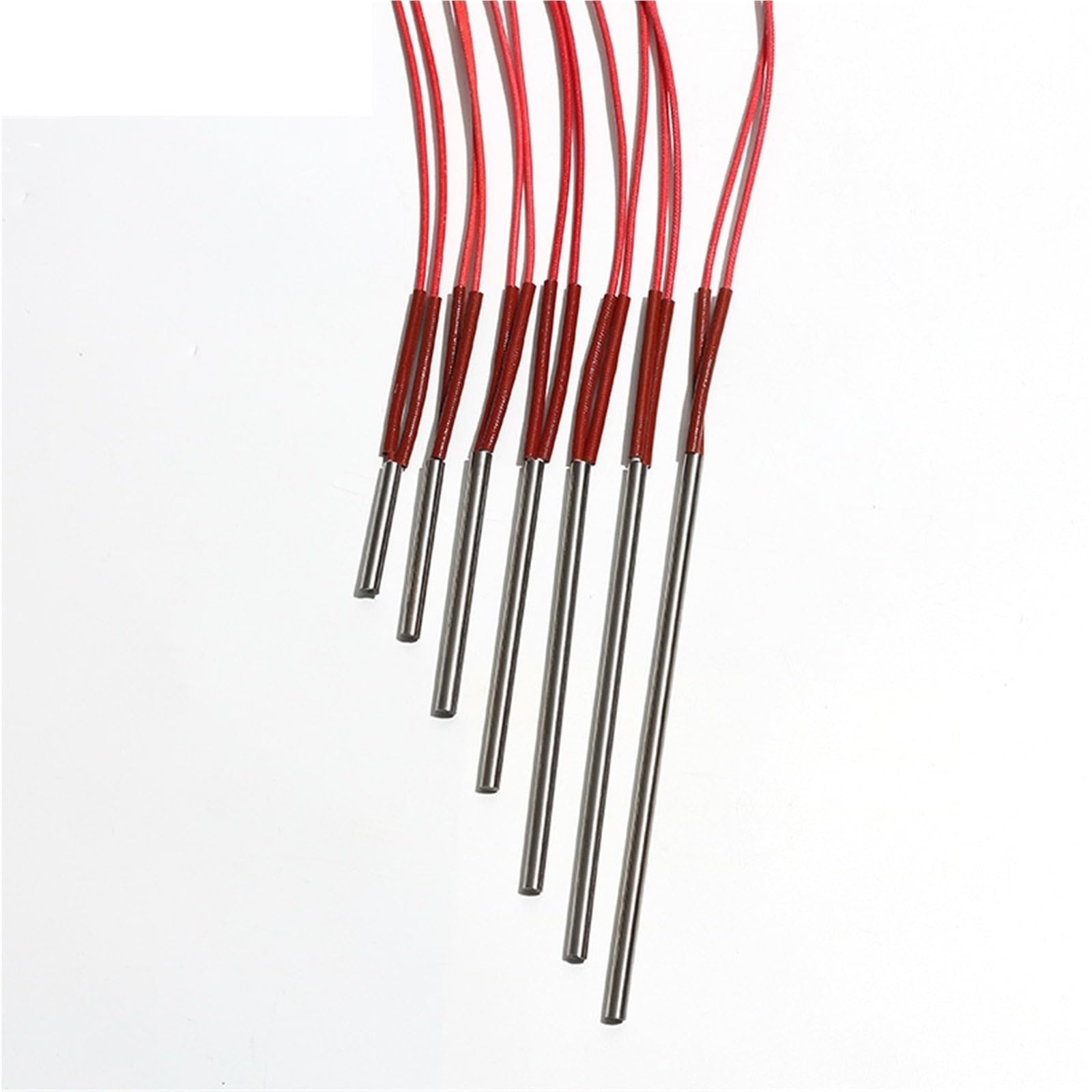 10 szt. jednogłowicowych elektrycznych rur grzewczych, 220 V, grzejnik kasetowy, 9 x 50 mm, 10 x 50 mm, 12 x 50 mm, do części wytłaczarki form (220 V, 120 W, 12 x 40 mm)
