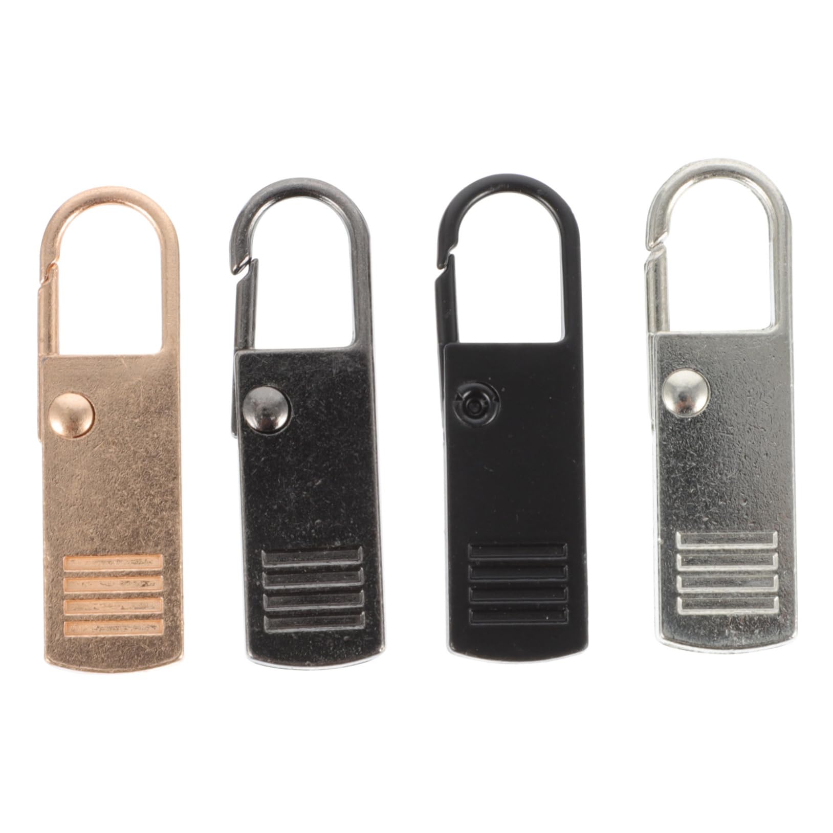CORHAD Zipper Puller Replacement Pack Metal Zipper Pulls Slider Fit for Clothing Accessories Suitcases