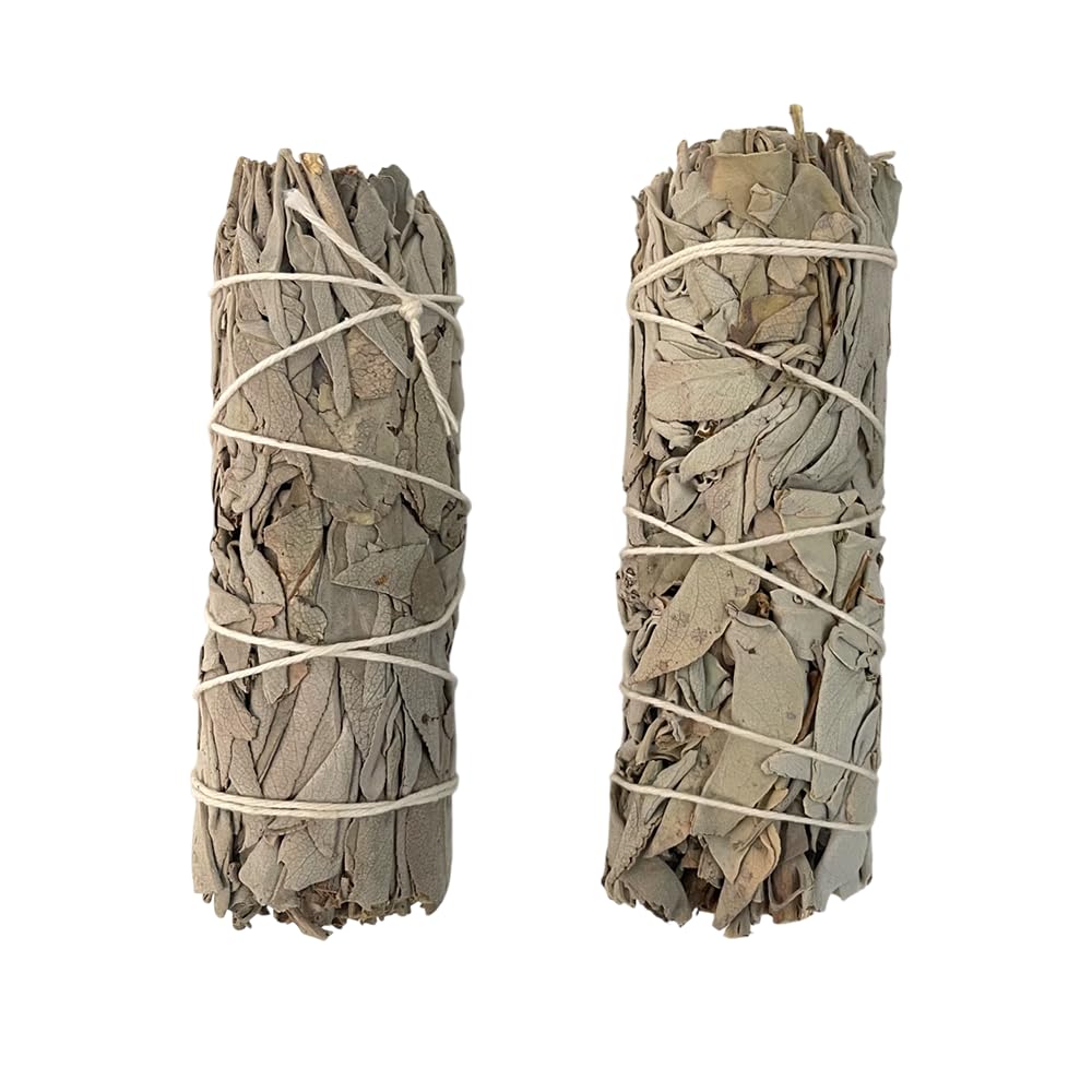 Vie Grey Smudge Stick, White Sage 4", Pack Of 2
