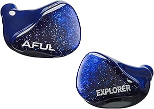 HiFiGo AFUL Explorer ハイブリッド インイヤー モニター、1 ダイナミック ドライバー + 2 バランス アーマチュアを備えた 1DD+2BA IEM イヤホンで、重低音と広い周波数応答範囲を実現 (4.4mm)