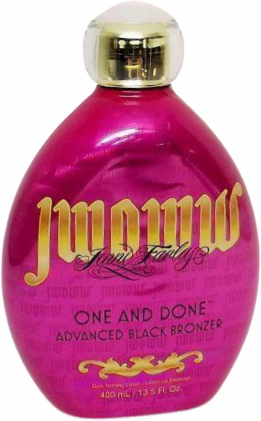 Jwoww One And Done Advanced Black Bronzer Tanning Lotion with Vitamin E And Shea Butter 400ml / 13.5 Fl. Oz.
