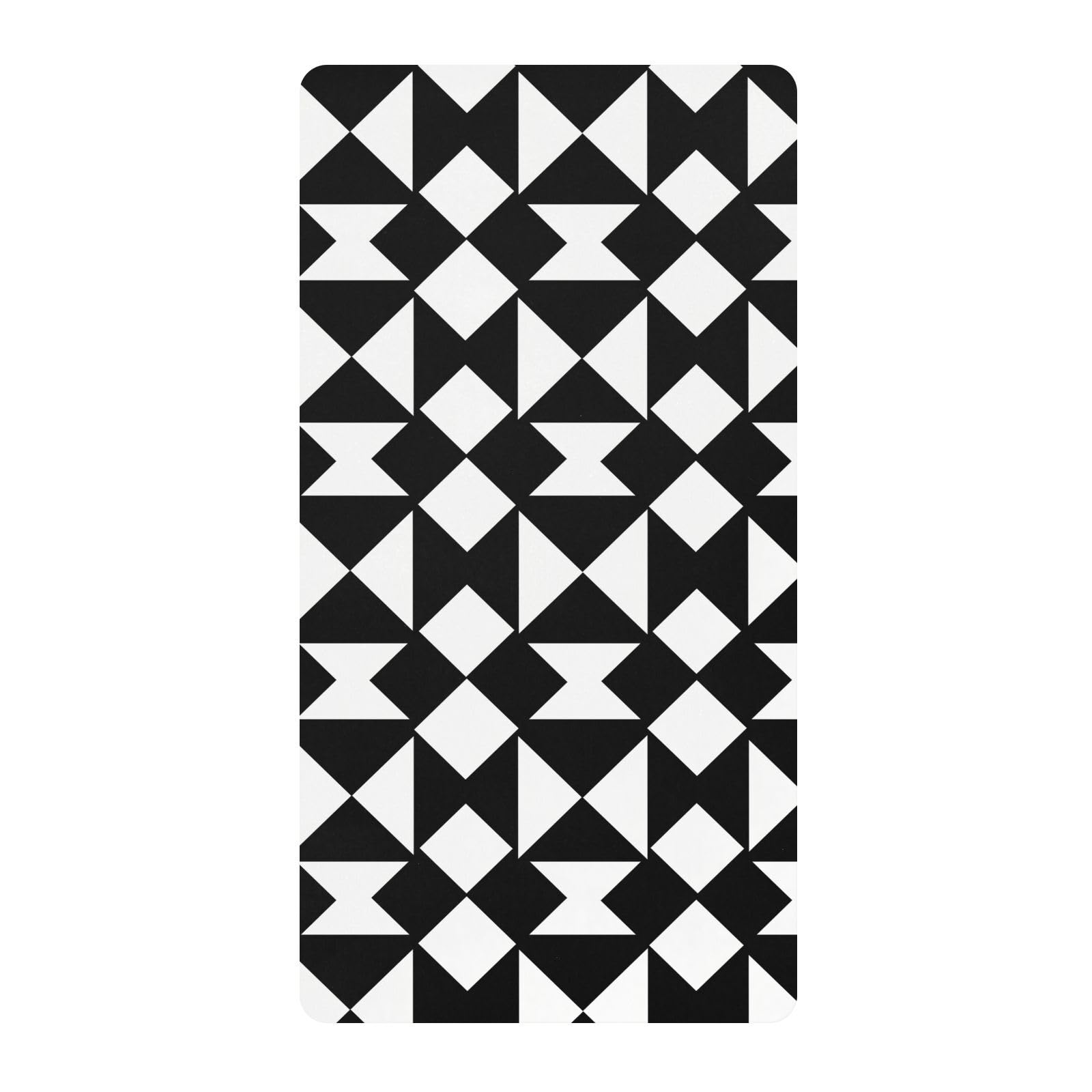 Drap de berceau en coton doux anti-irritation matelas bébé noir et blanc