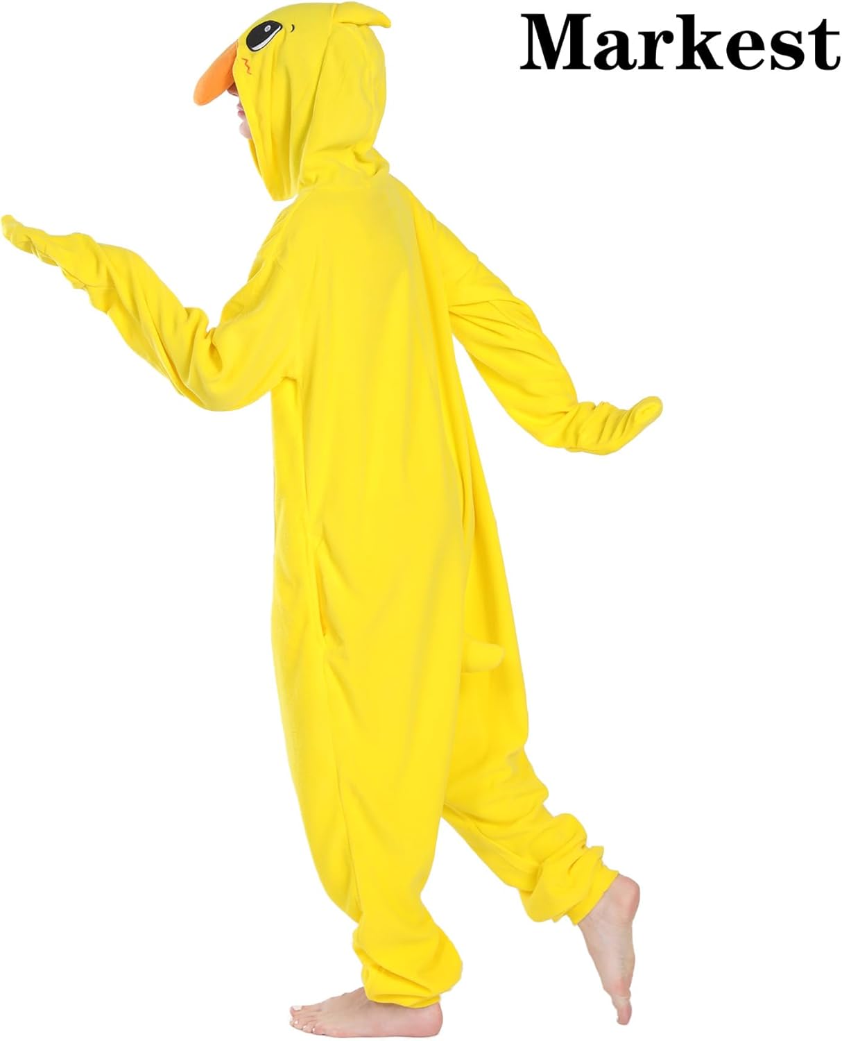 Markest Unisex Onesie for Adult and Teenagers Animal Yellow Duck Cosplay Costumes One Piece Pajama - Image 7