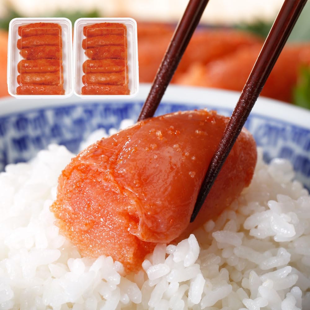 Amazon.co.jp: ひろしょう 博多辛子めんたいこ 上切子 400g (200g×2