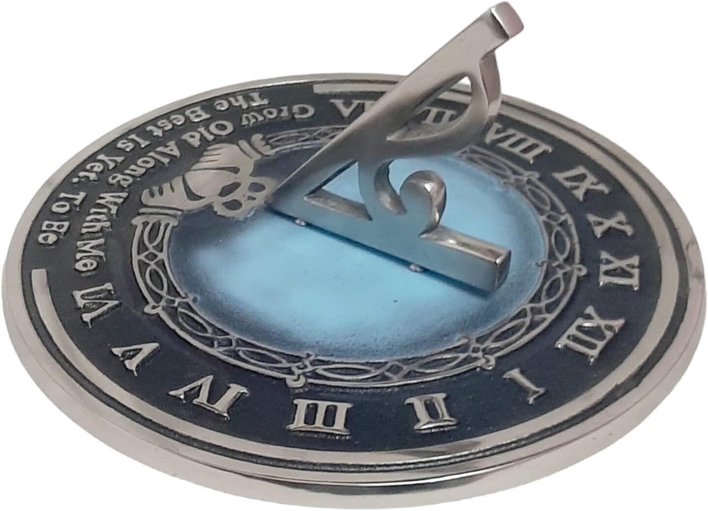 MJR Exports Sundial 10" Grow Old Along w/Me Large Unique Wedding Gift for Couples, Home Decor, Perfect Retirement & Special Occasions Gift, for Couples, Office Decor