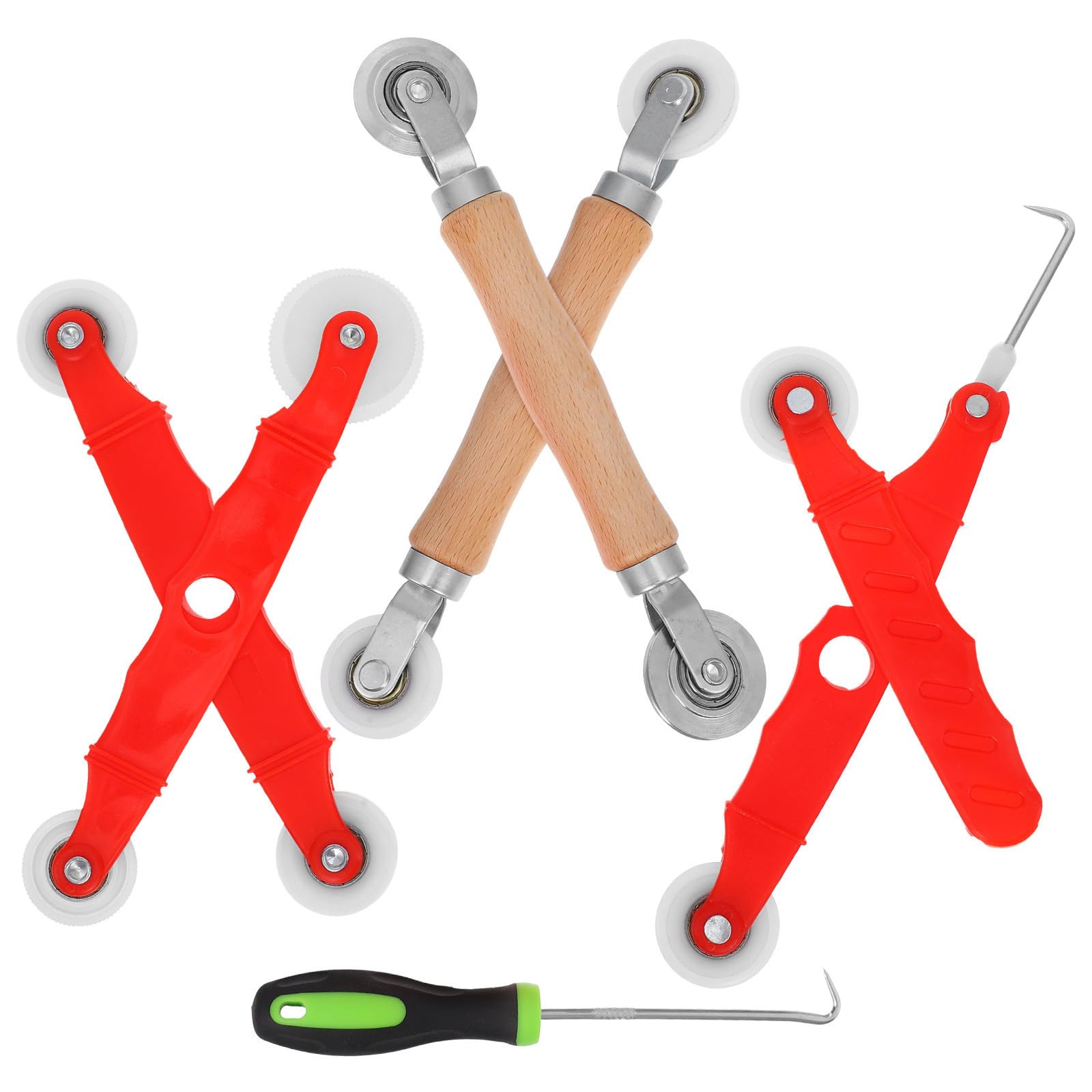 Kit de reparación de pantalla de ventana, herramientas para cambiar mallas con rodillo INOOMP